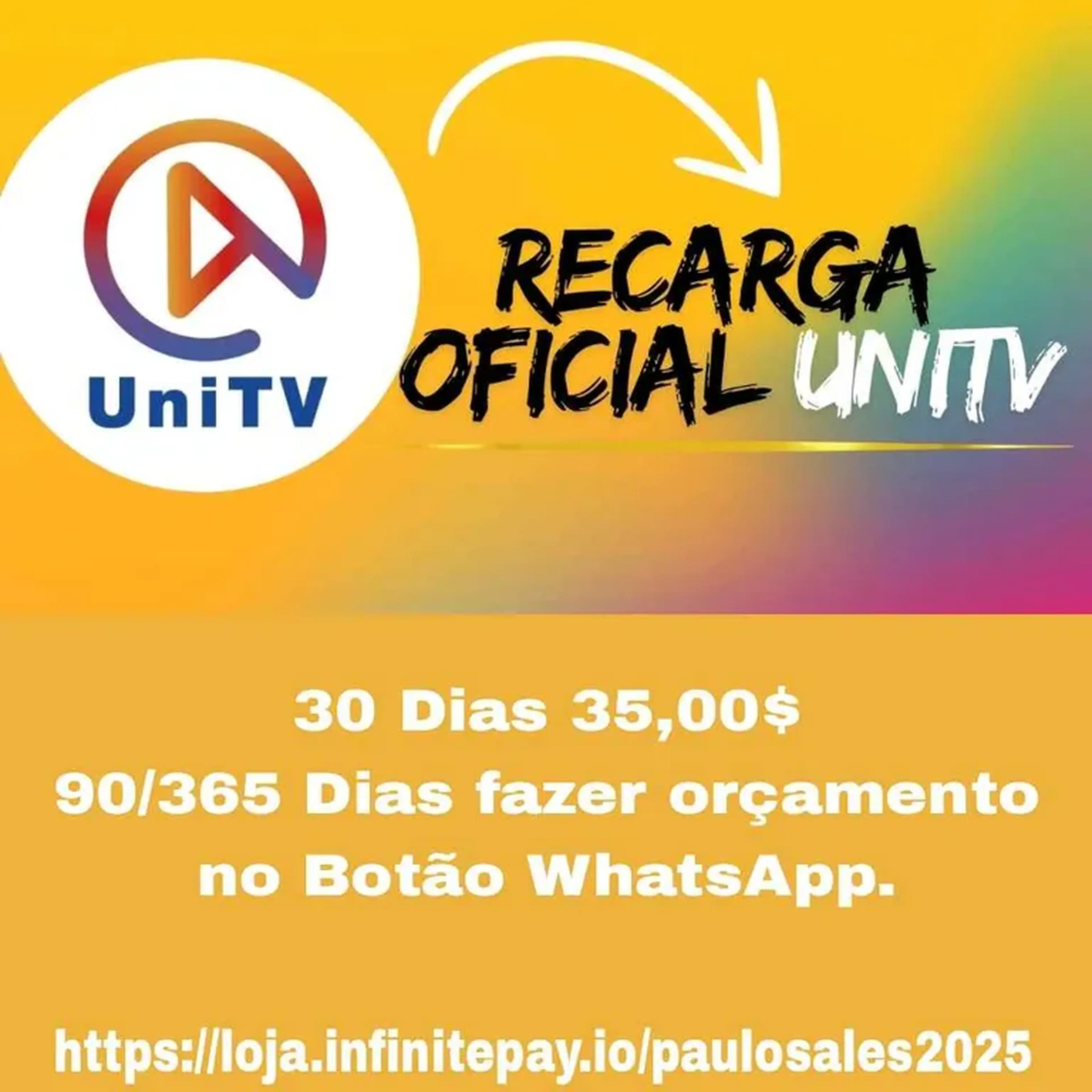 Recargas Unitv 30 Dias imagem