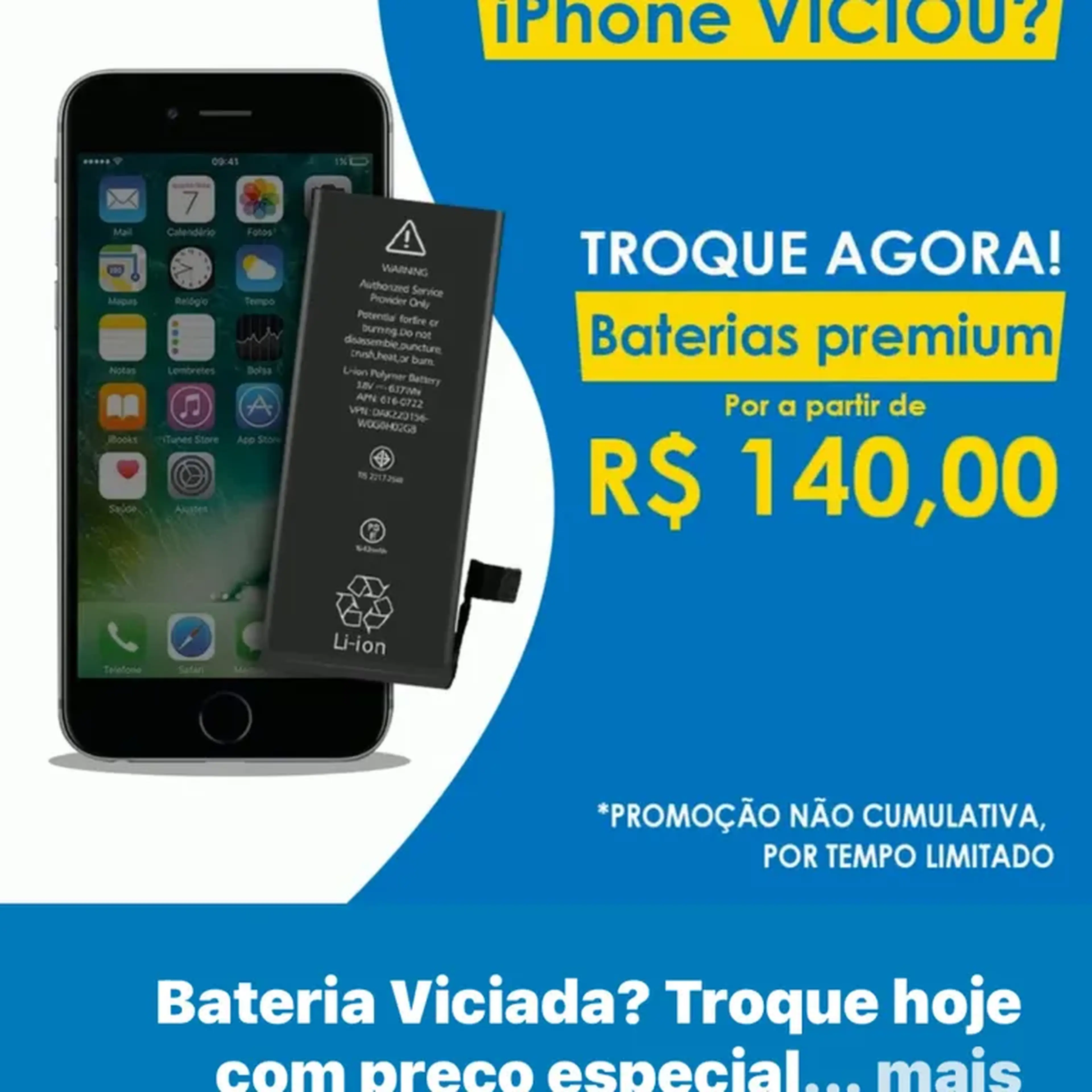Bateria de iPhone imagem