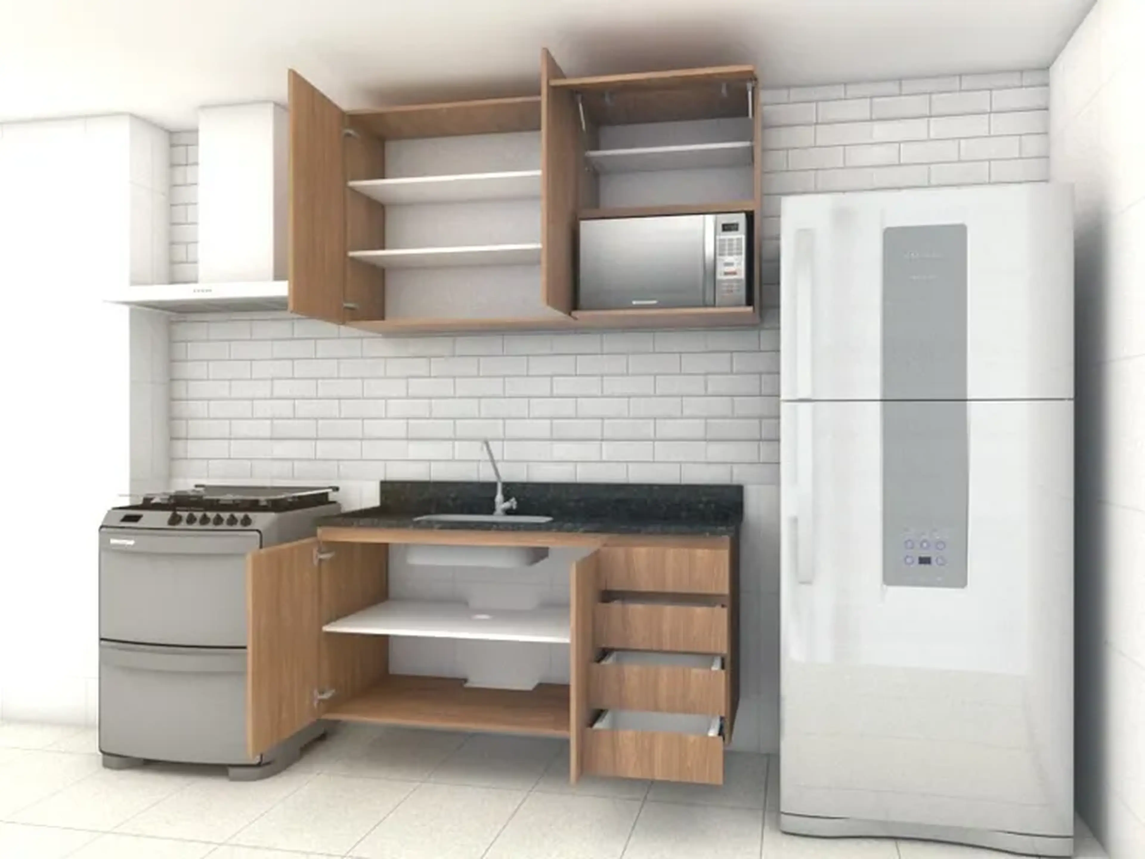 Armários de cozinha planejado imagem