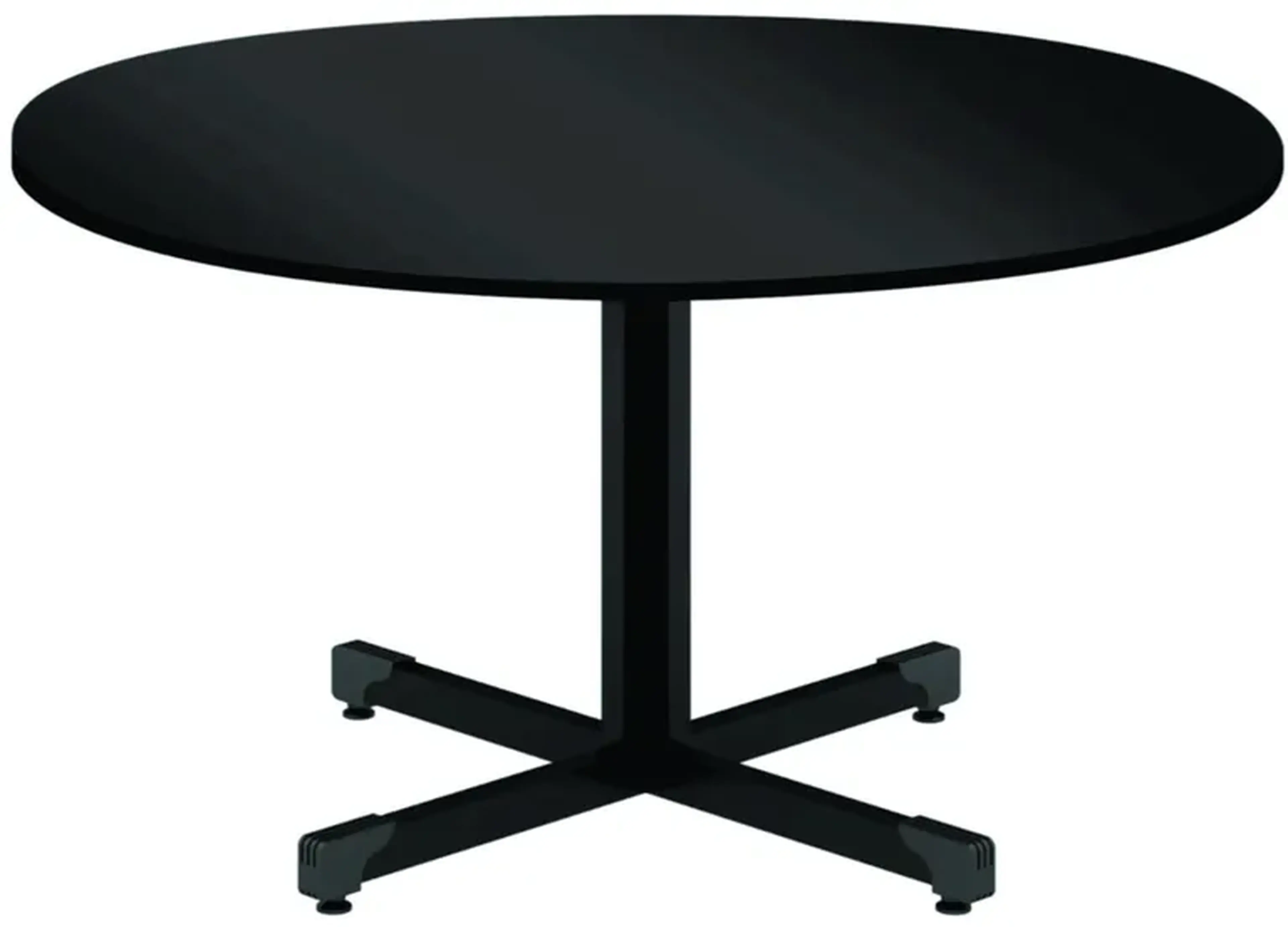 MESA PARA REUNIÃO REDONDA 100X74 TAMPO 15MM MARCA ABBA imagem