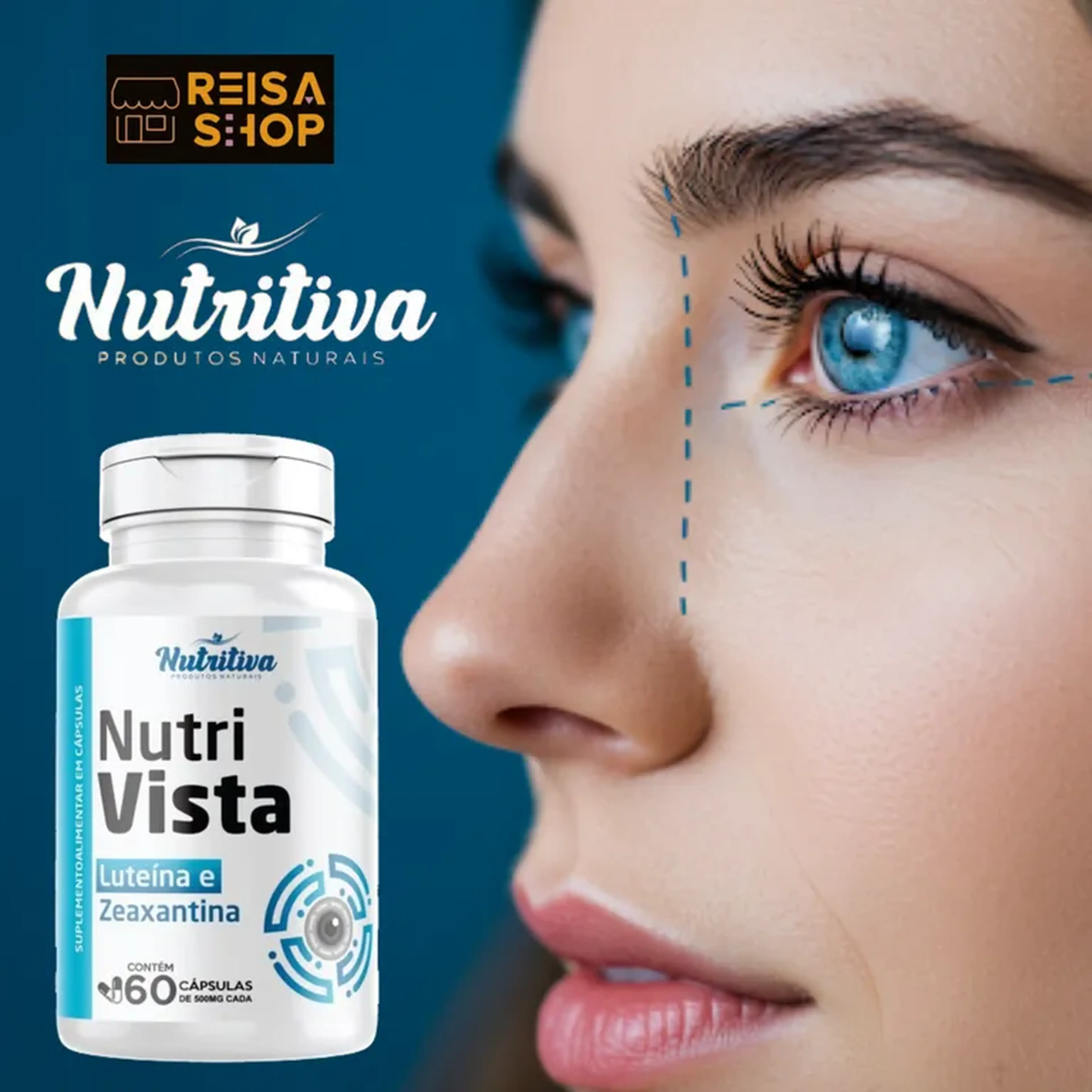 Nutri Vista - Luteína e Zeaxantina 60 Cápsulas Nutritiva imagem