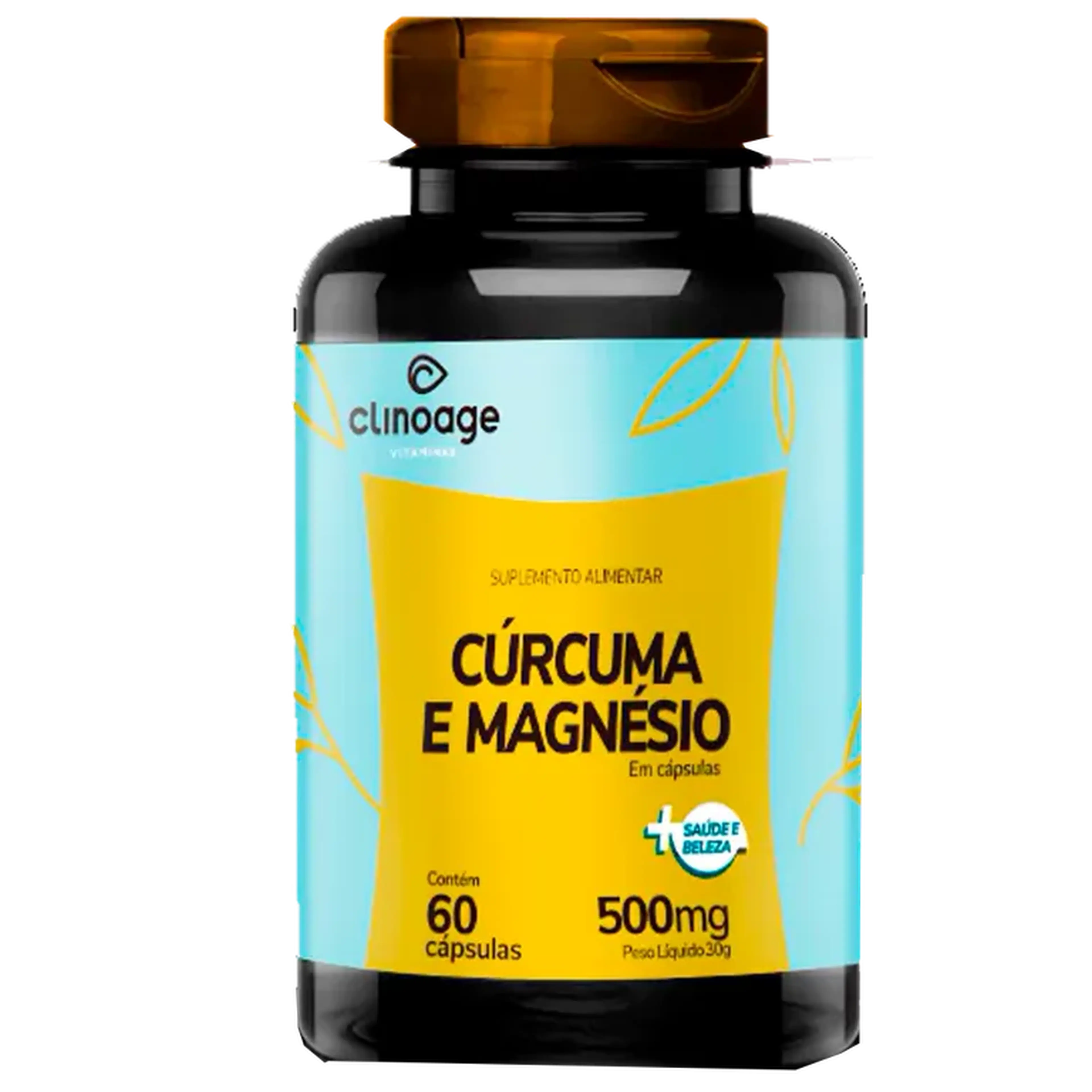 Cúrcuma e Magnésio 60 capsulas 500mg imagem