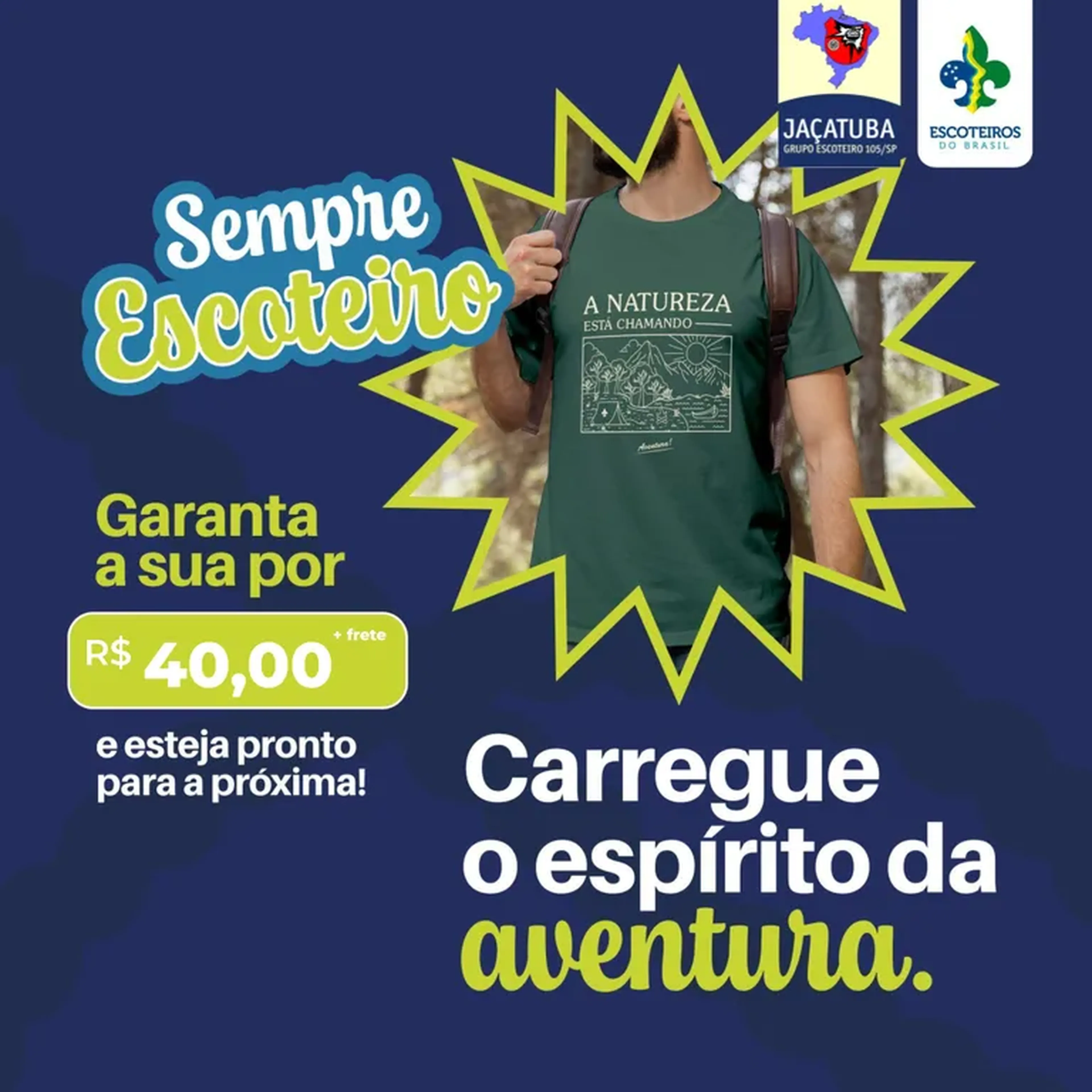 Camiseta Sempre Escoteiro imagem