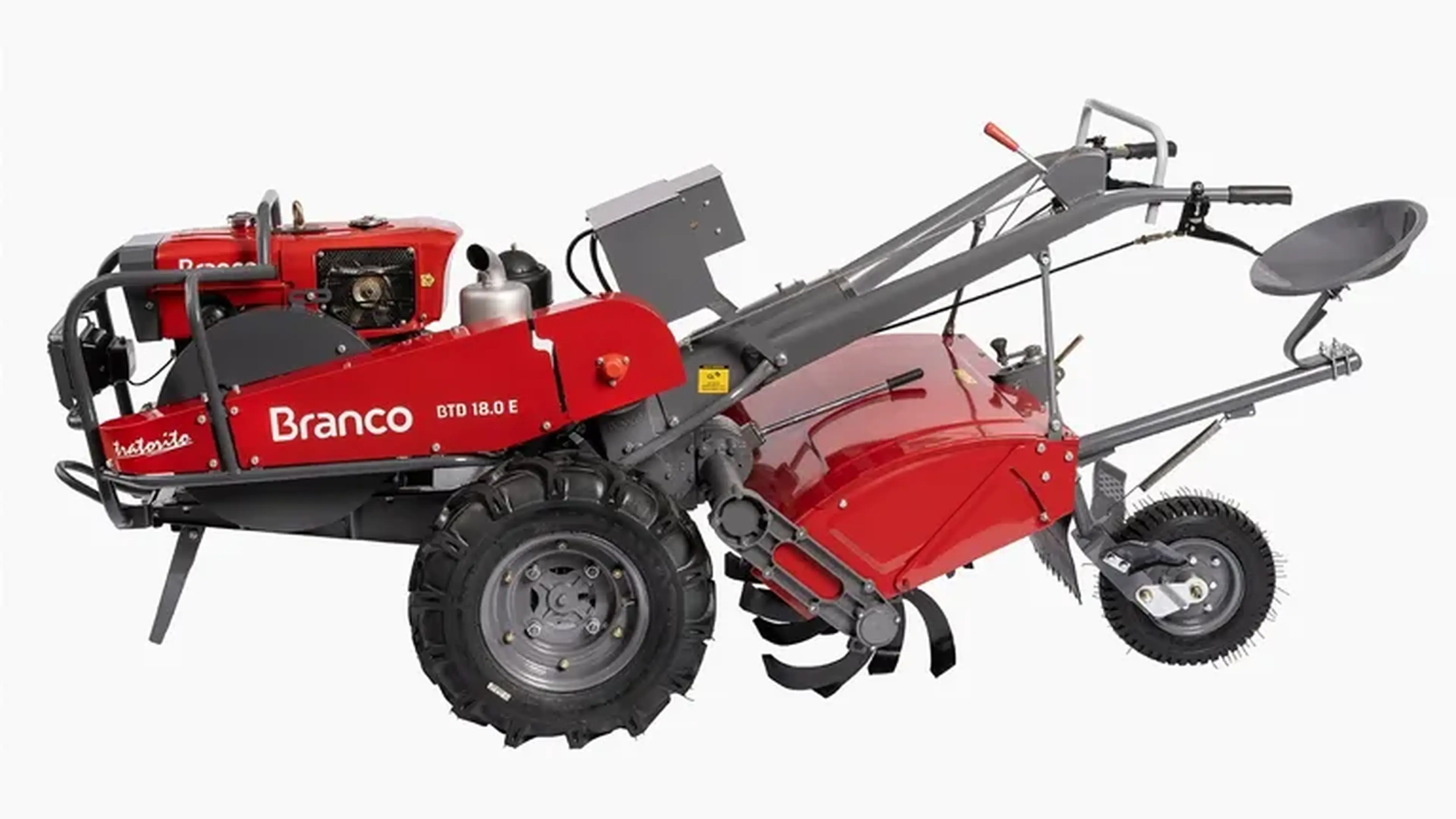 MICROTRATOR 18 HP DIESEL BRANCO imagem