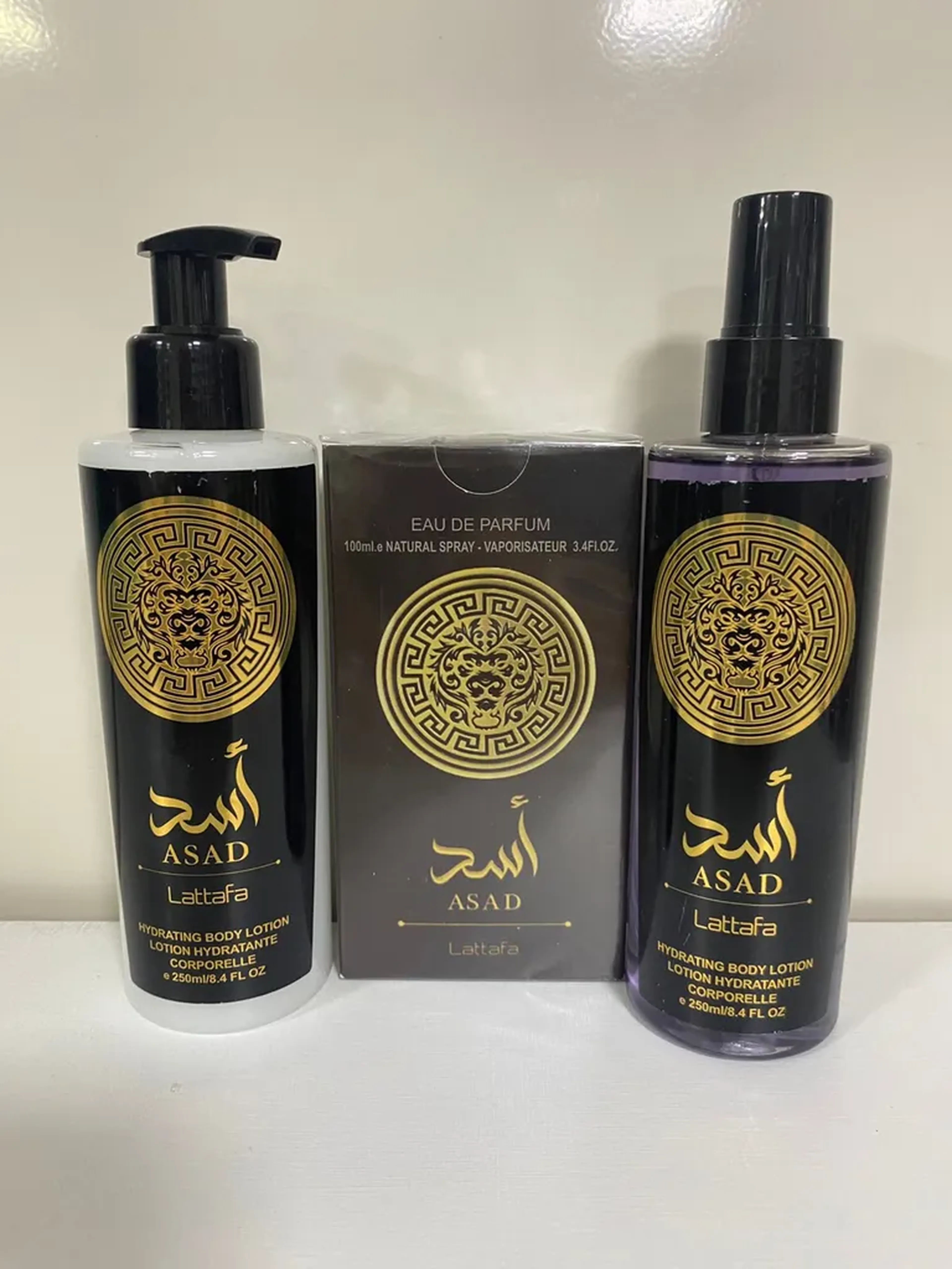 Kit Masculino Asad-Perfume 50ml+Body Splash+Hidratante) imagem