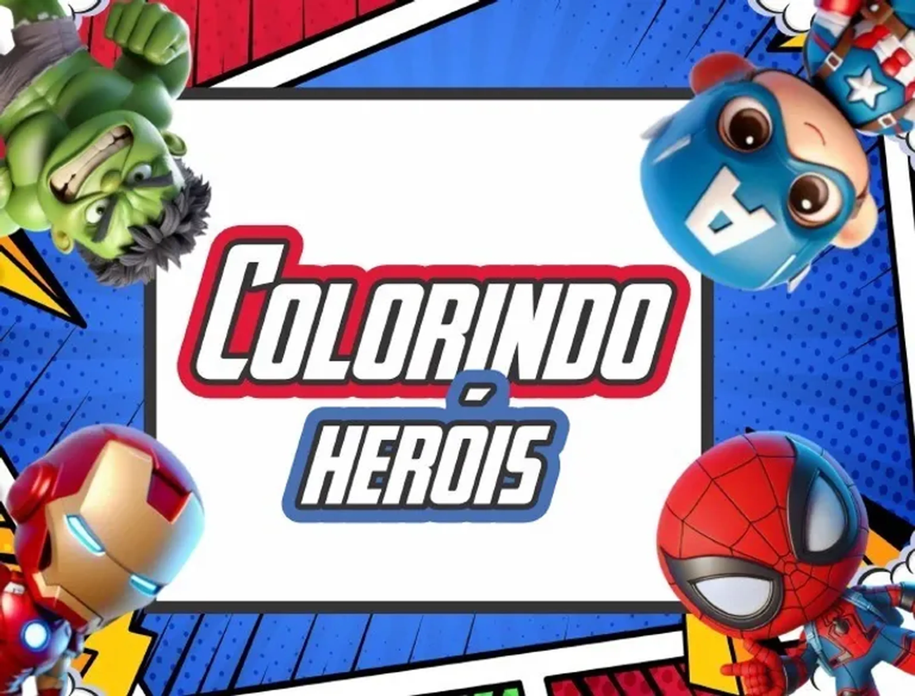Colorindo heróis imagem