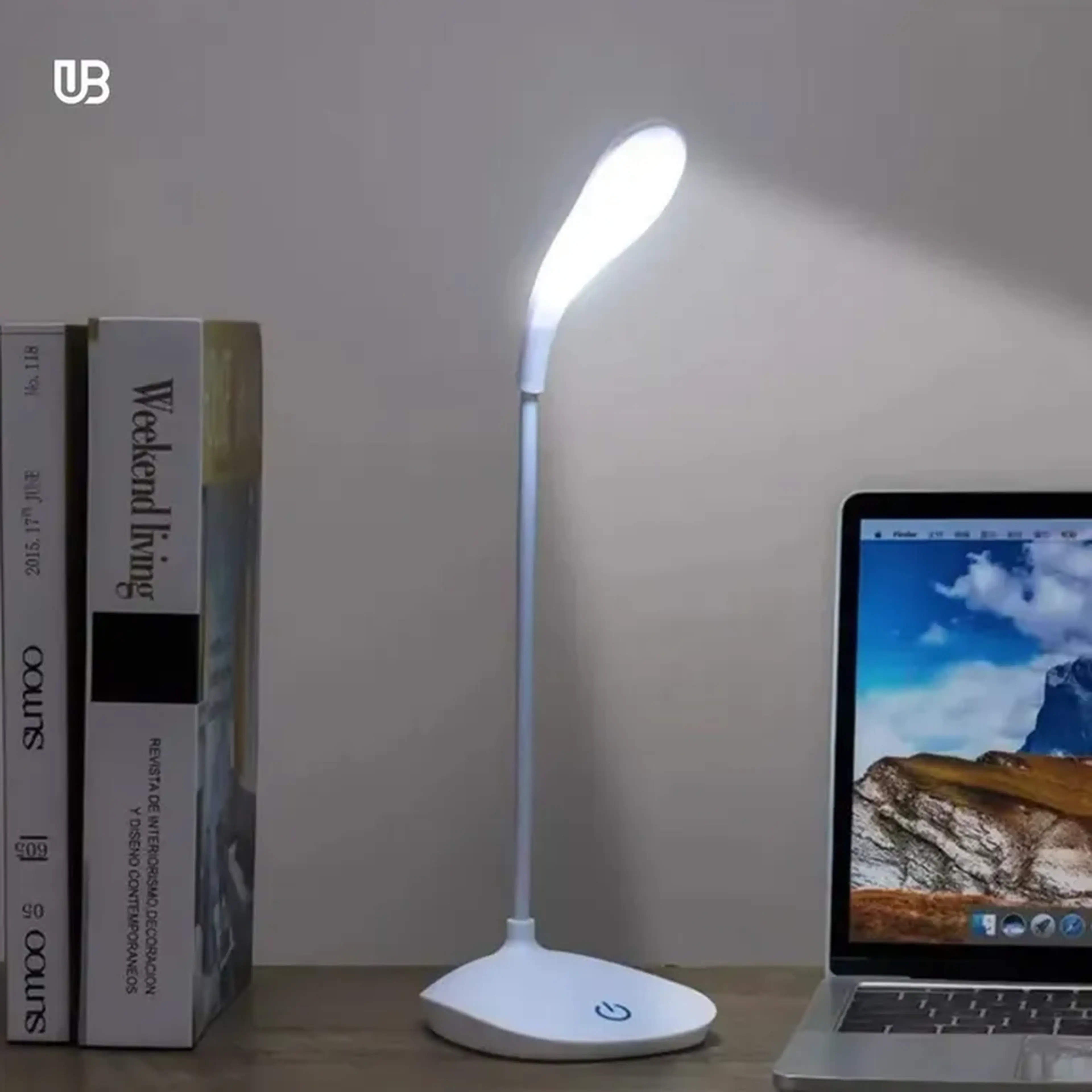 Luminária USB Recarregável - Lâmpada de LED imagem