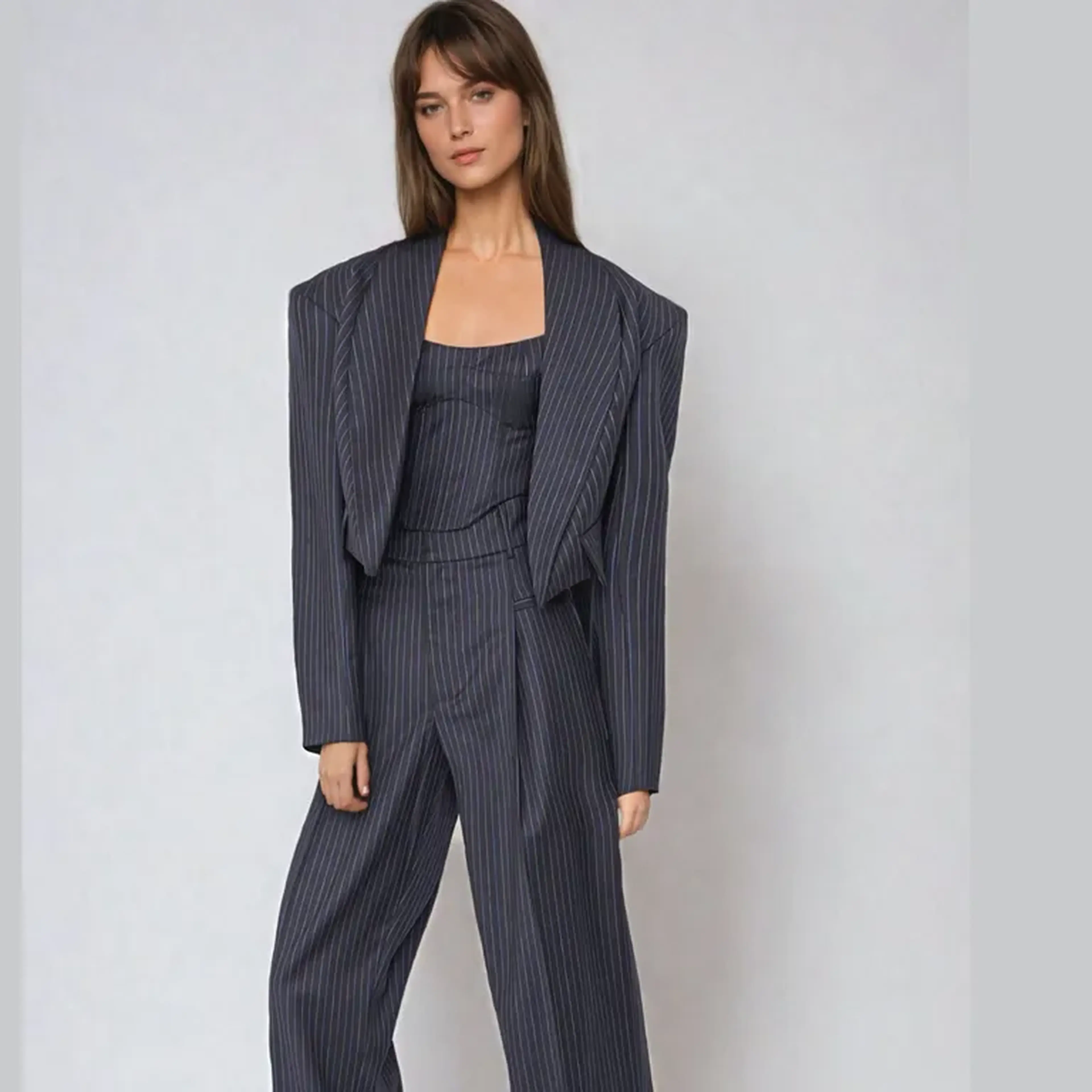 Blazer Cropped Oversized imagem