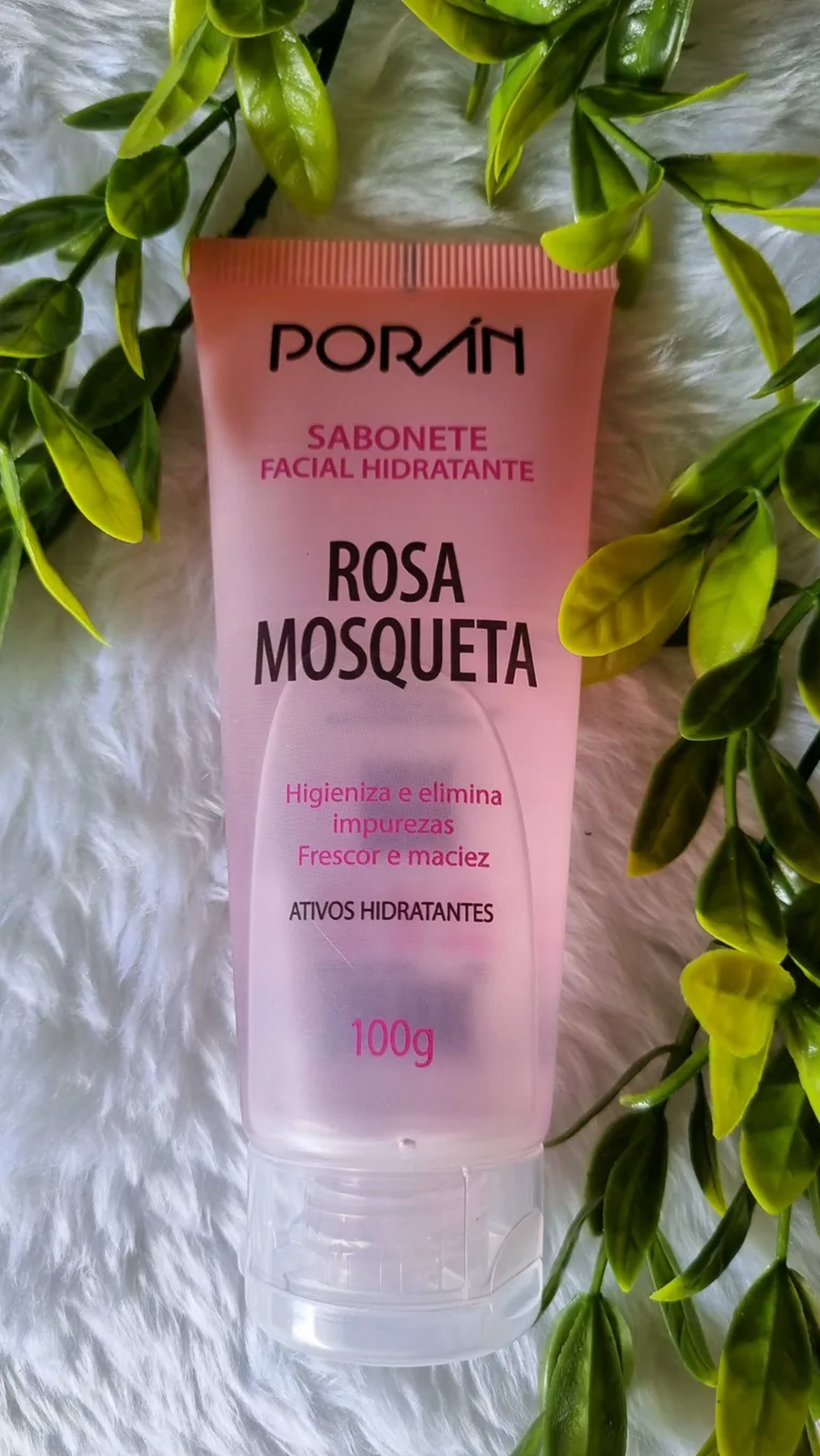 Porán - Sabonete Facial Hidratante Rosa Mosqueta 100g imagem