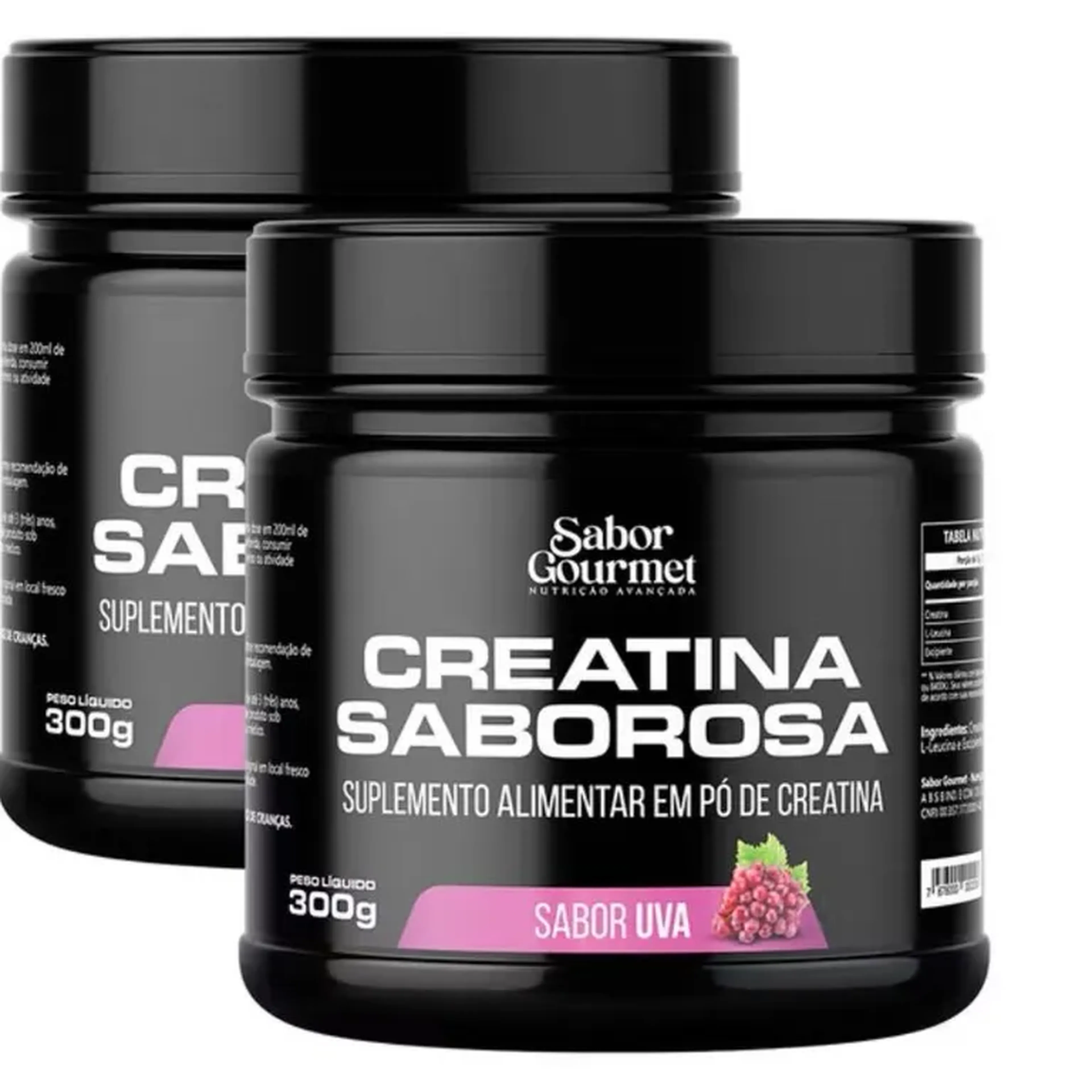 Creatina Saborosa 300g Uva Sabor Gourmet imagem