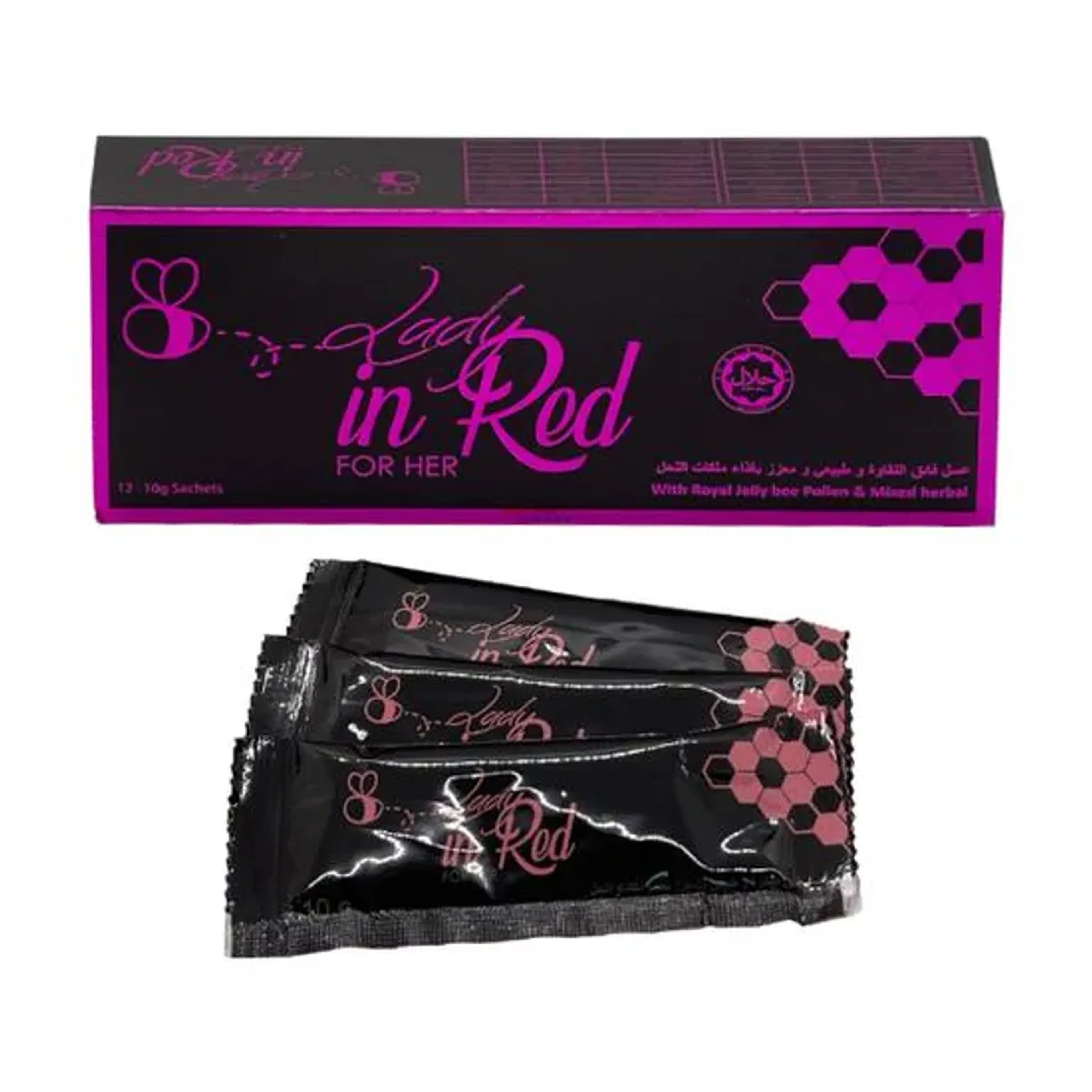 03 UNIDADES IN RED ESTIMULANTE FEMININO SACHÊ 10G imagem