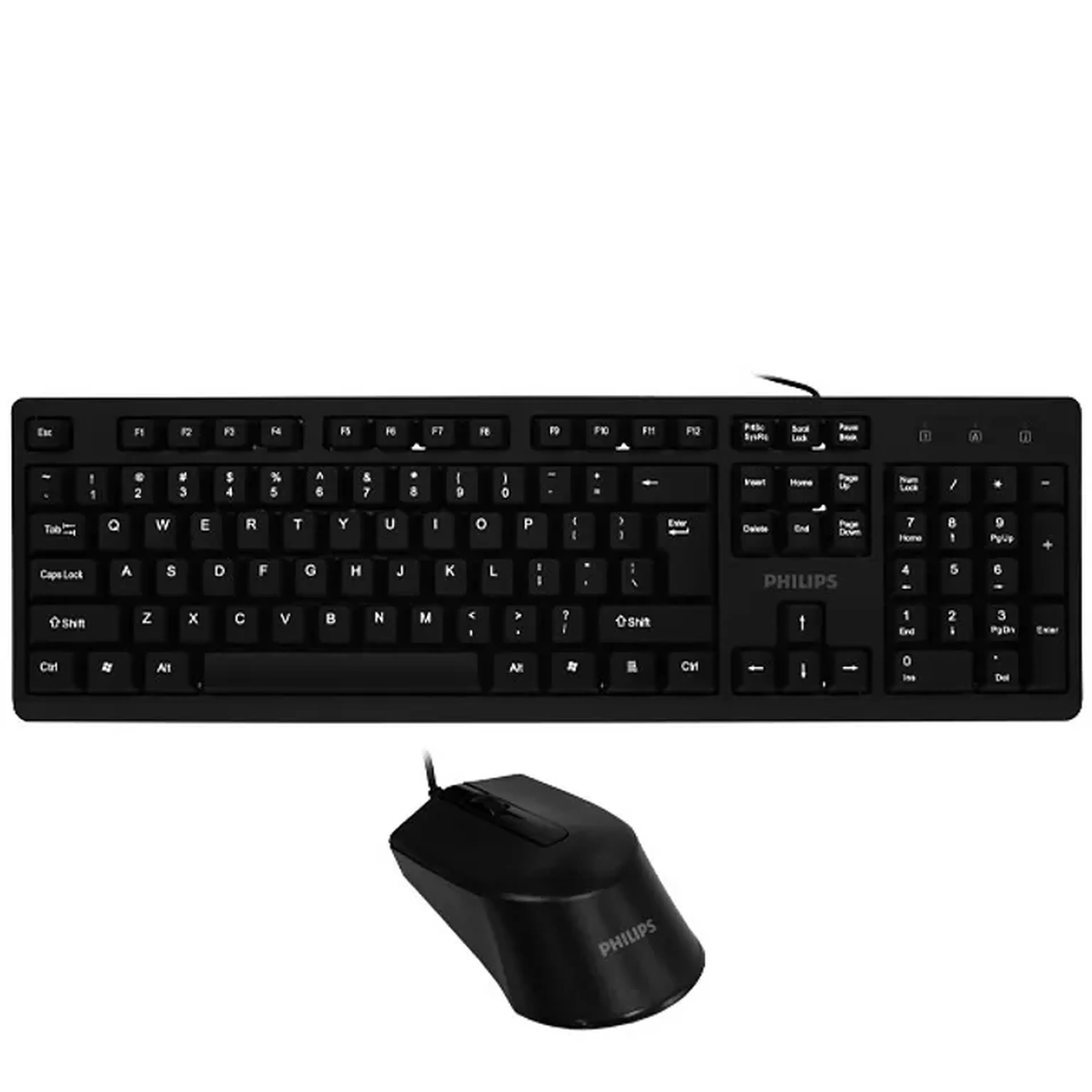 Kit Teclado Philips C234 Inglês + Mouse USB imagem