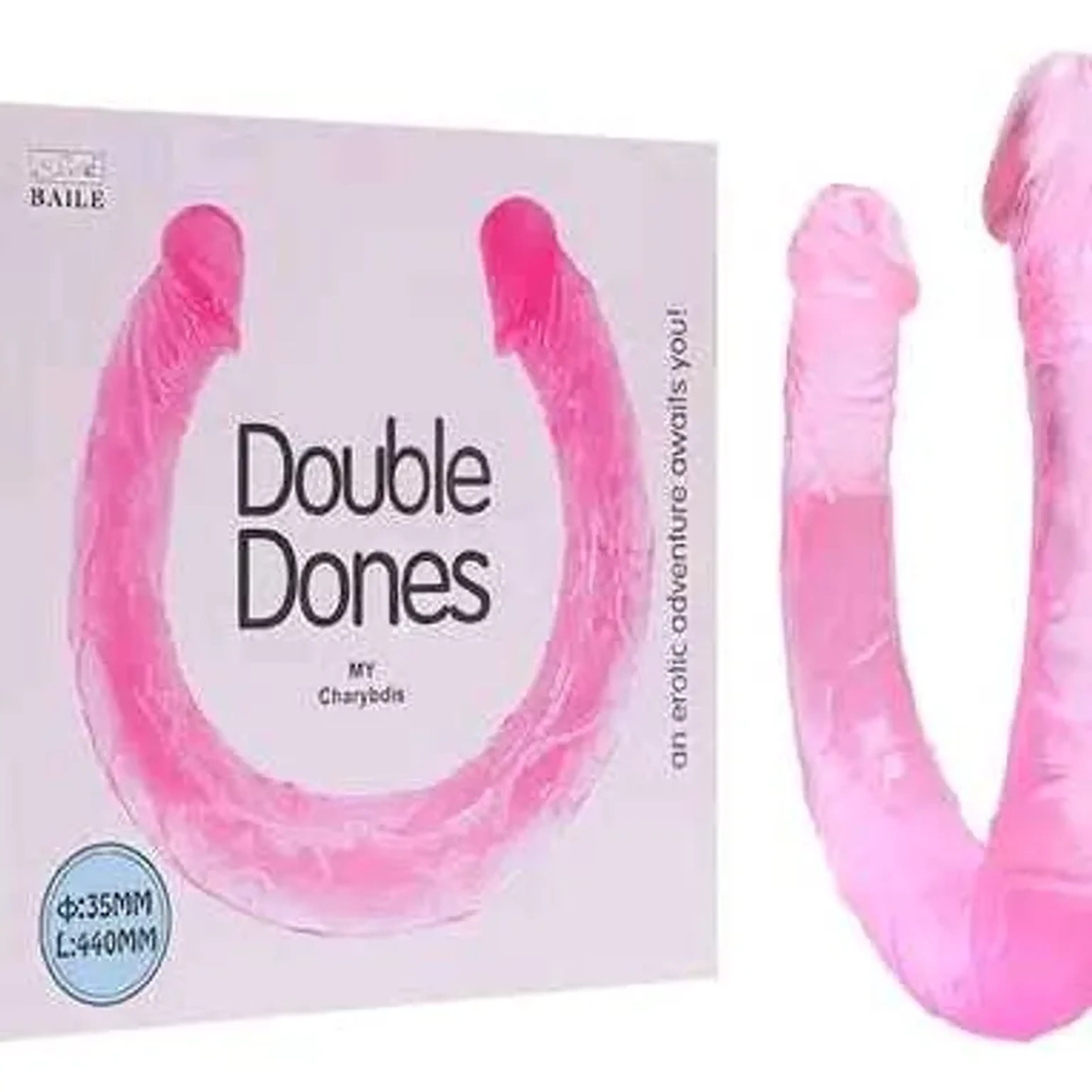 Prótese dupla em silicone 44x3,5cm imagem