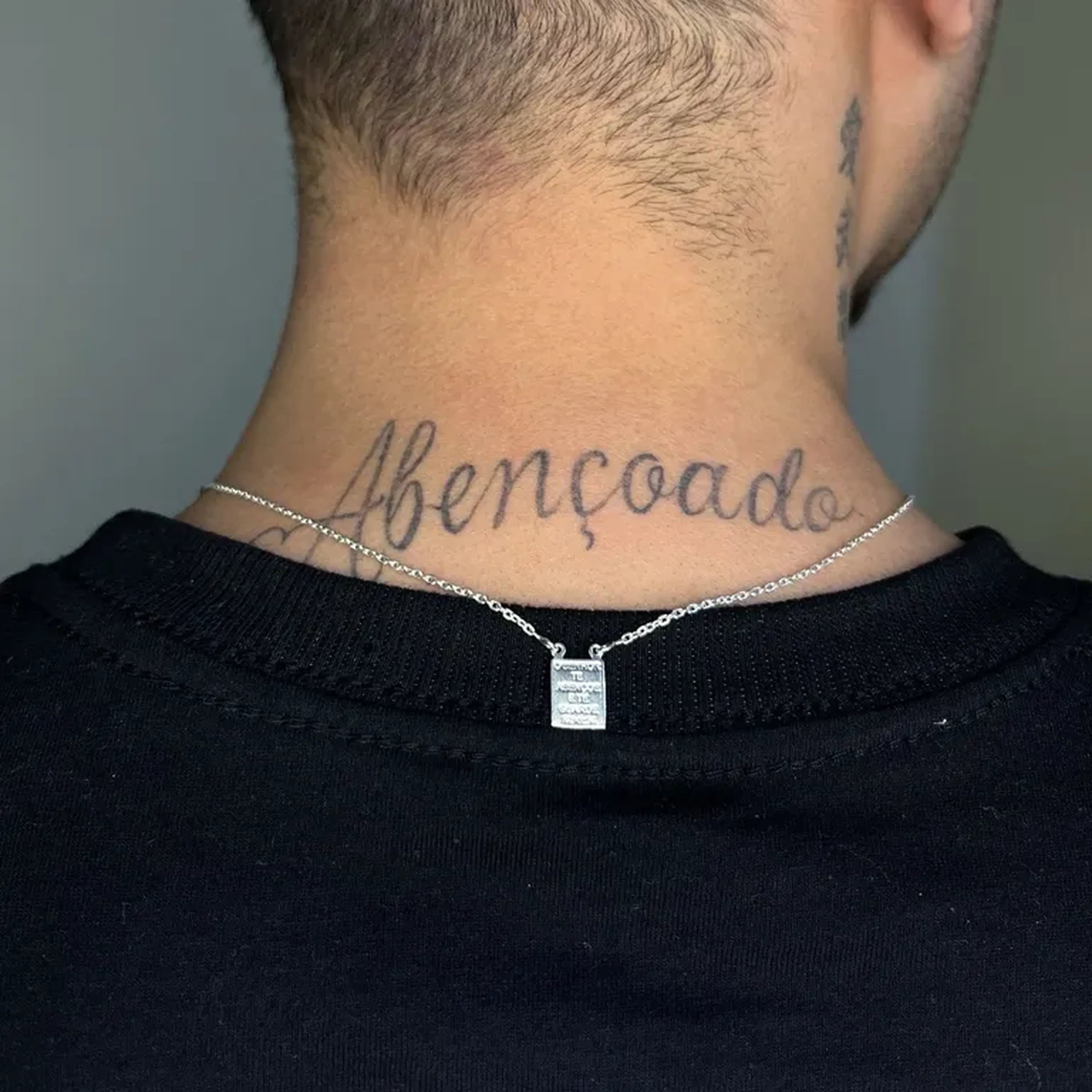 Escapulário Minimalista - Coração Sagrado Versículo imagem