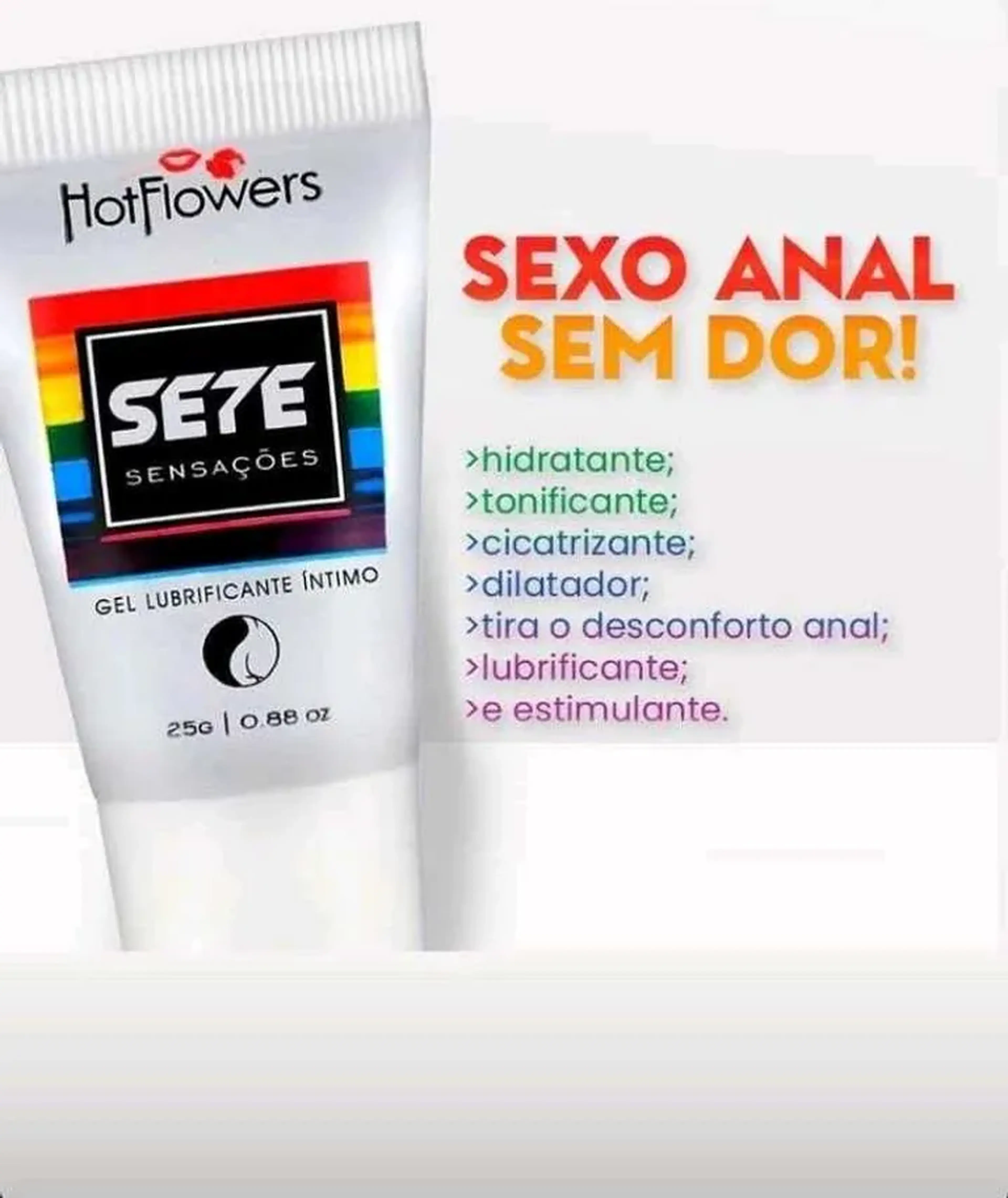 Gel Lubrificante Íntimo Sete Sensações imagem