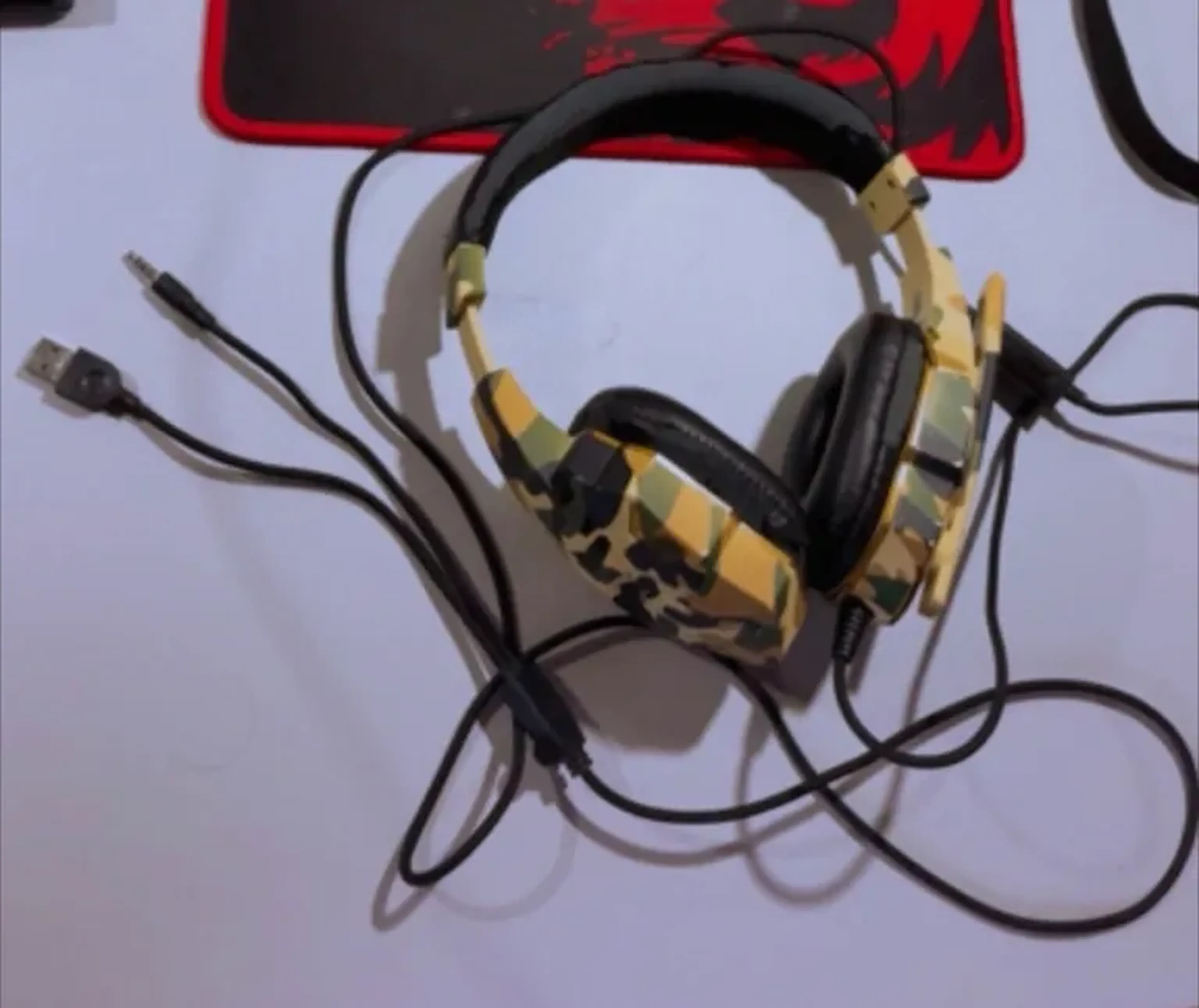 FONE HEADSET (cor de exército) imagem