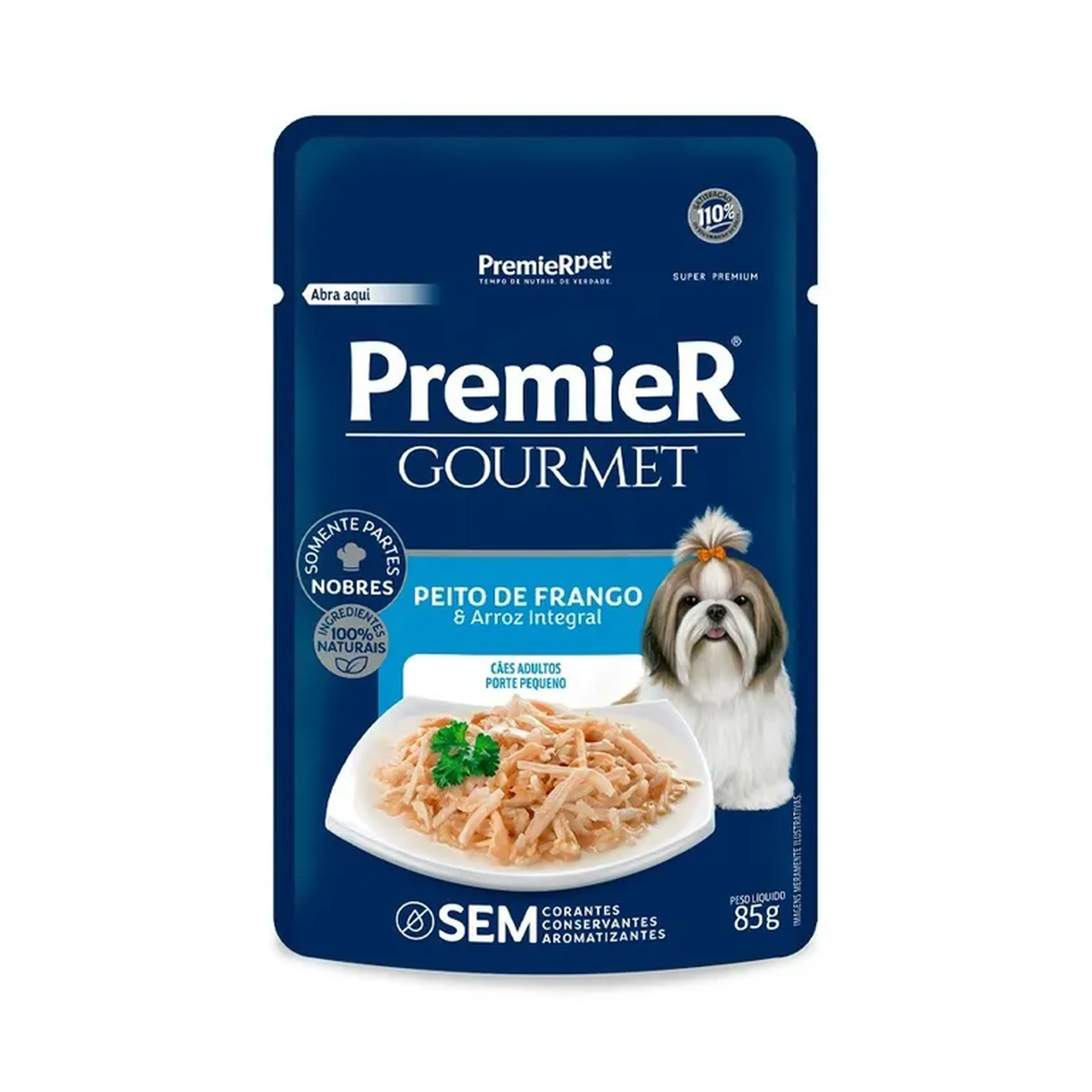 Ração Úmida Premier Gourmet Cães Sabor Peito de Frango 85g imagem