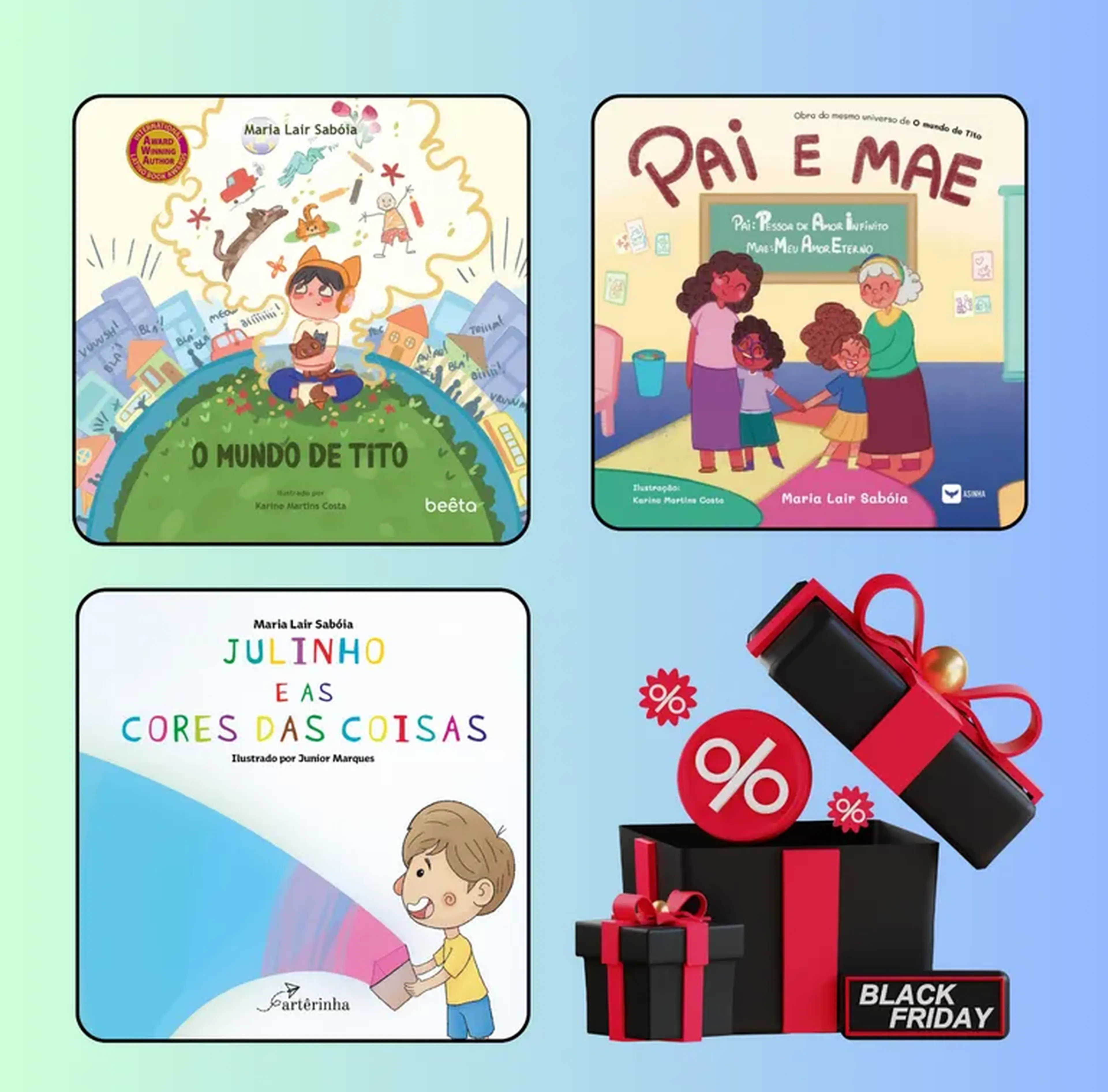 Combo Gostinho de leitura: Tito (2ª edição), PAI e MAE e Julinho imagem