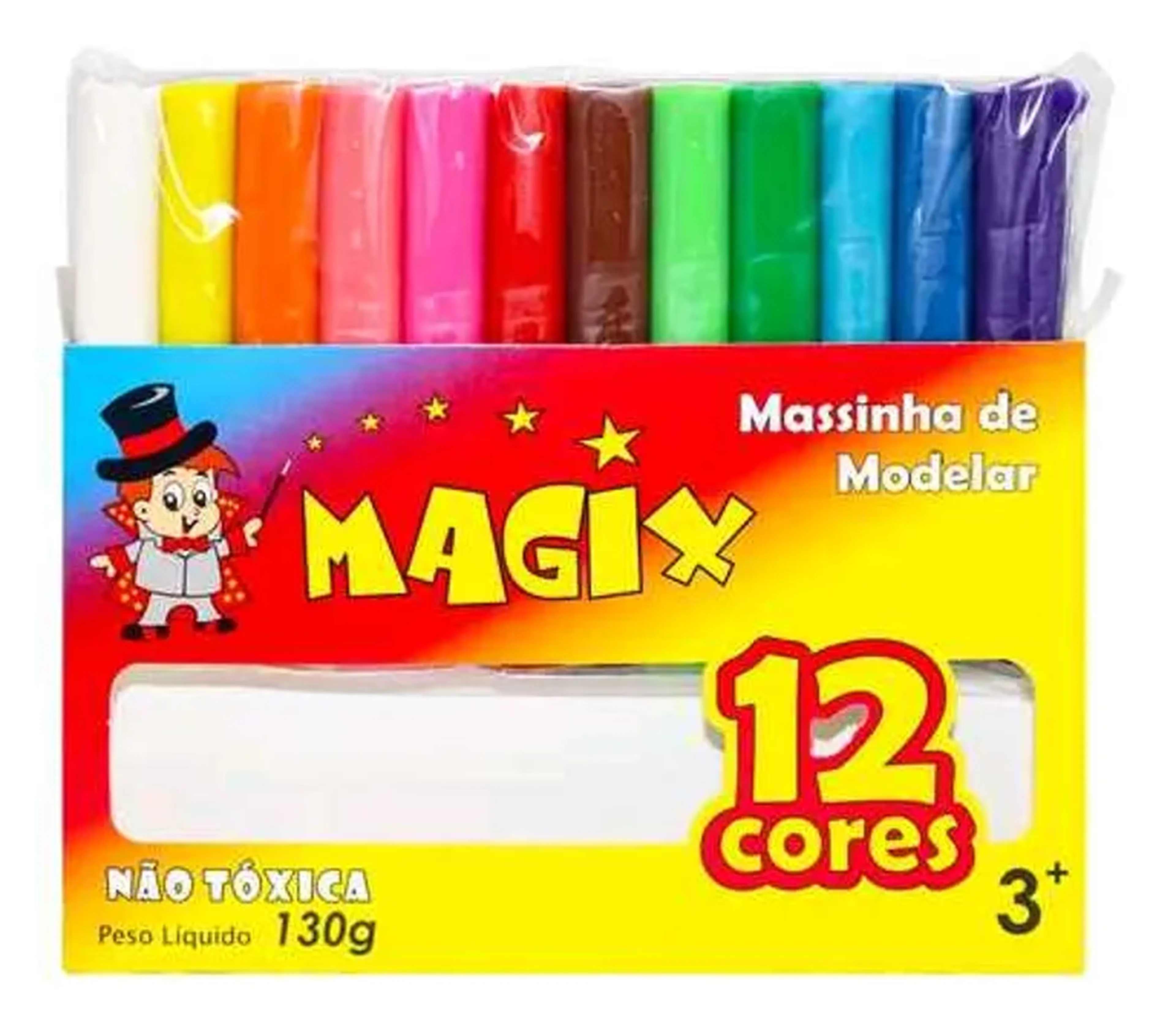 Massa de Modelar Magix 12 Cores imagem