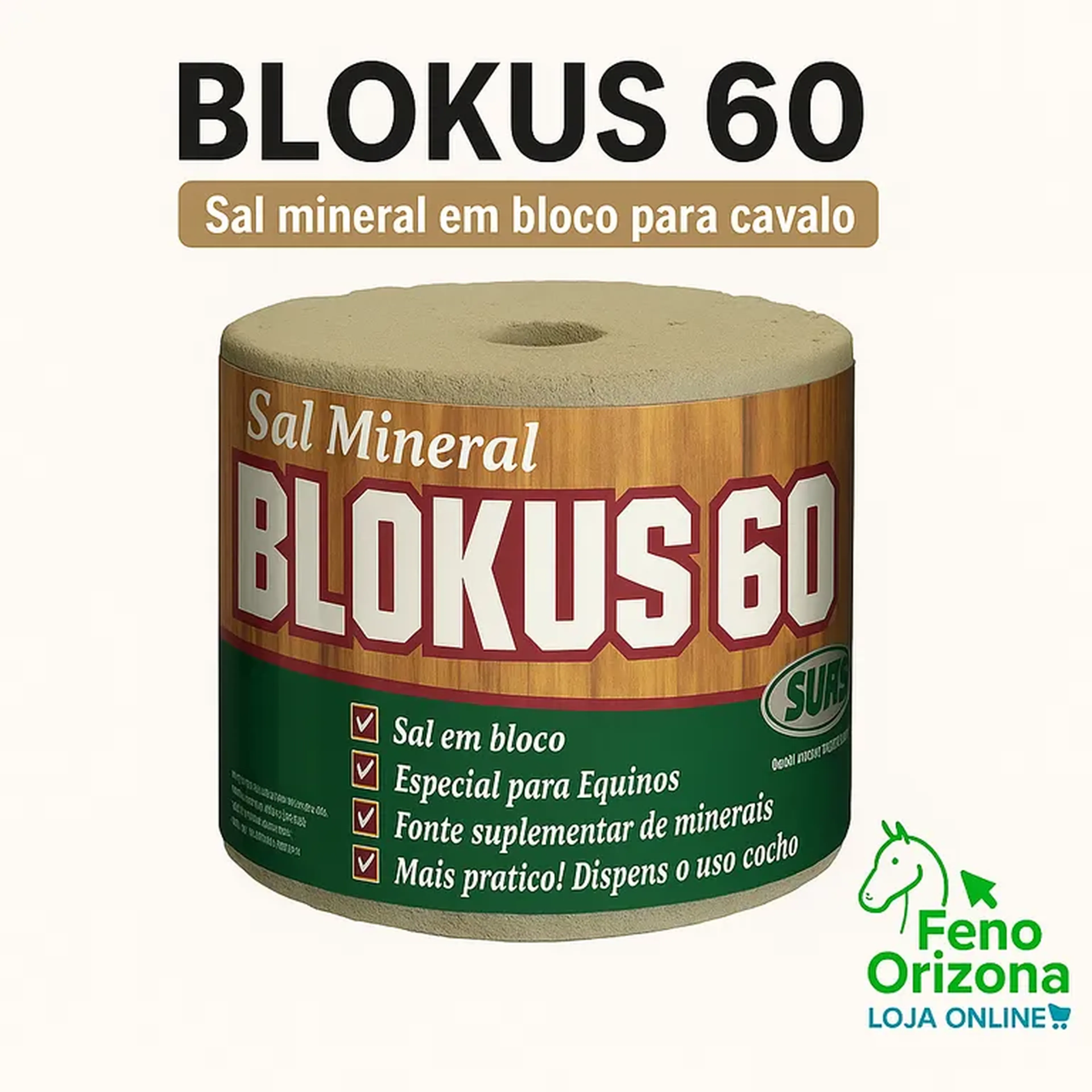 Sal em bloco - Cavalo imagem
