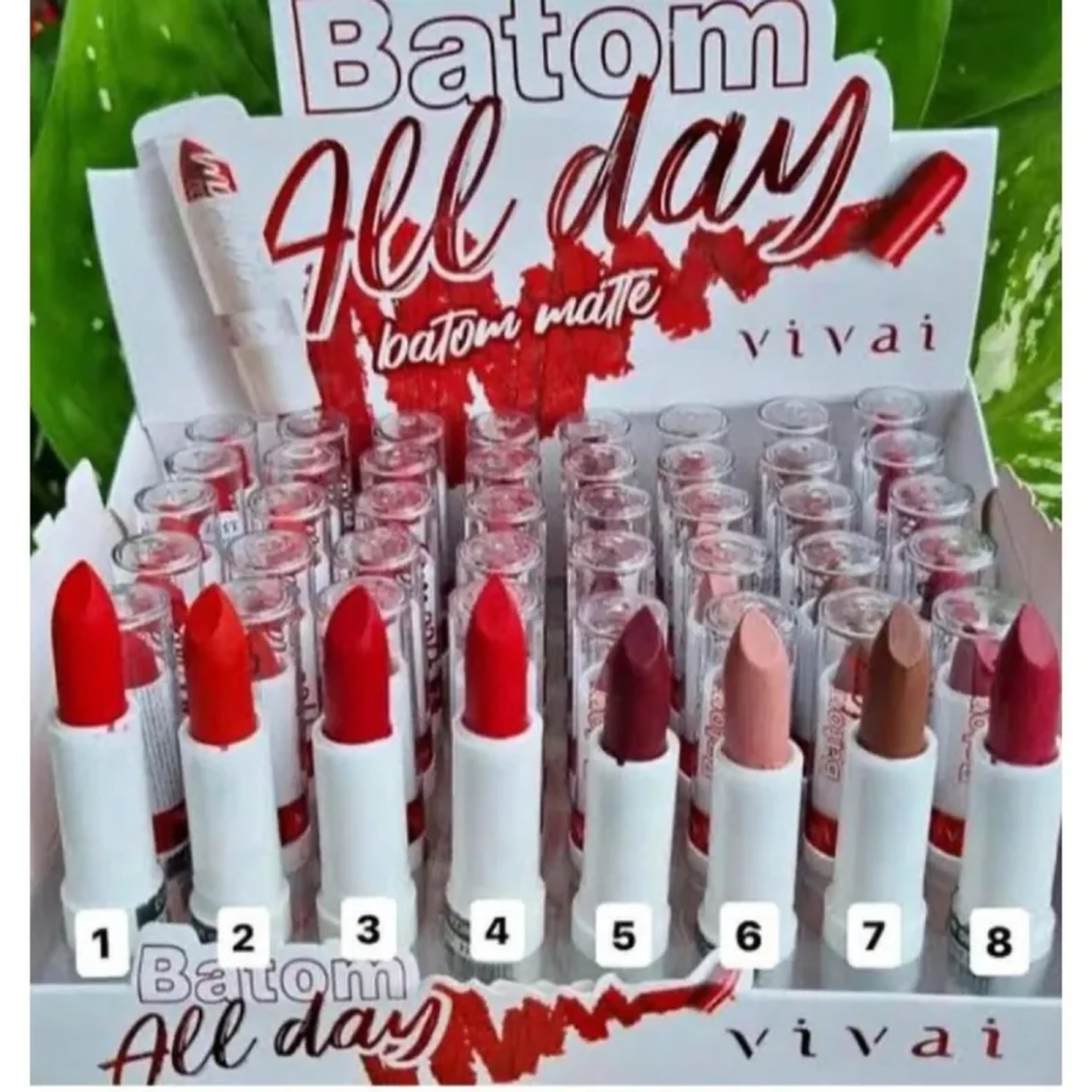 Batom All Day Diferentes Cores - Vivai imagem