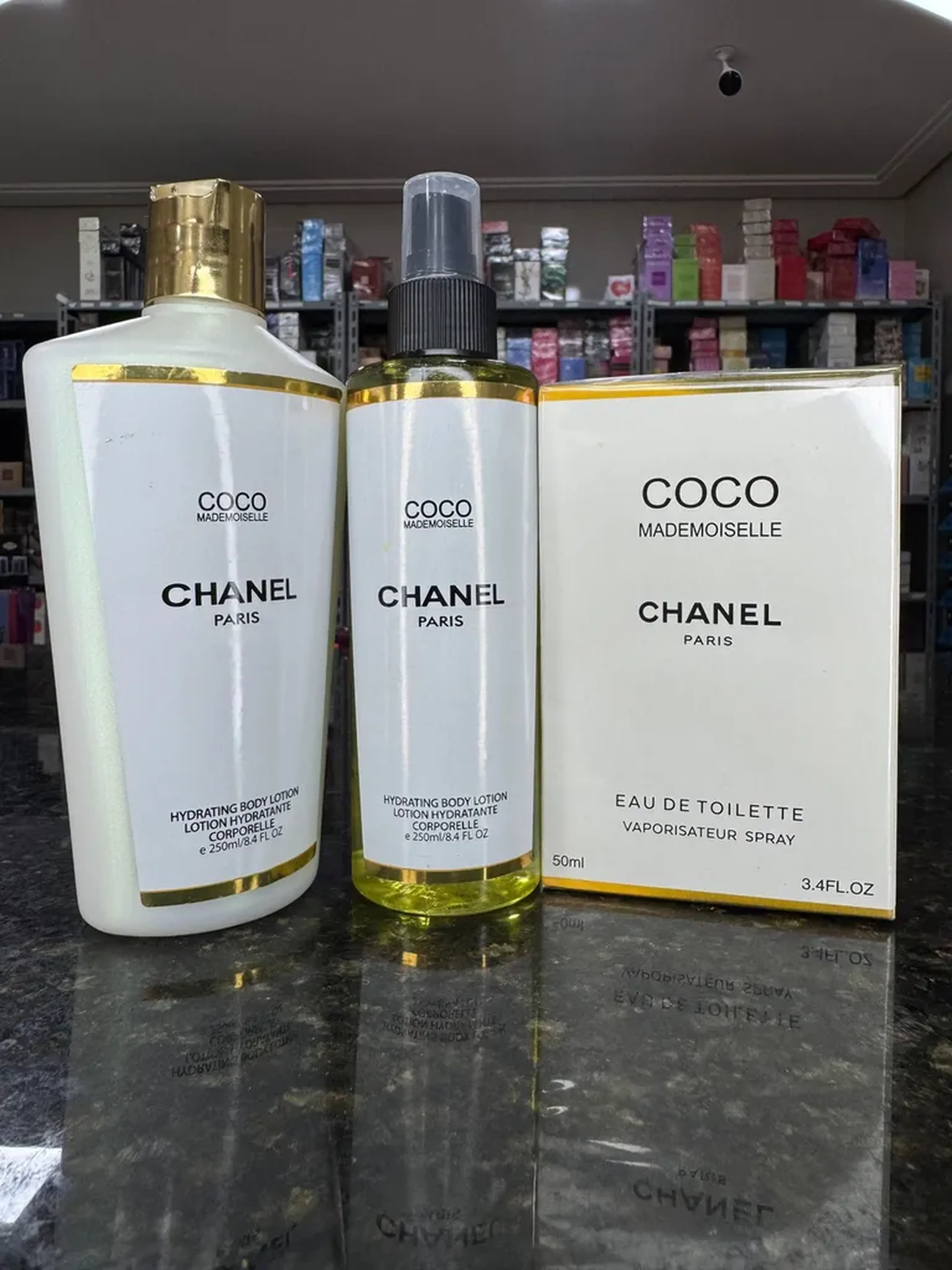 Kit Feminino Coco Mademoise-Perfume 50ml+Body Splash+Hidratante) imagem