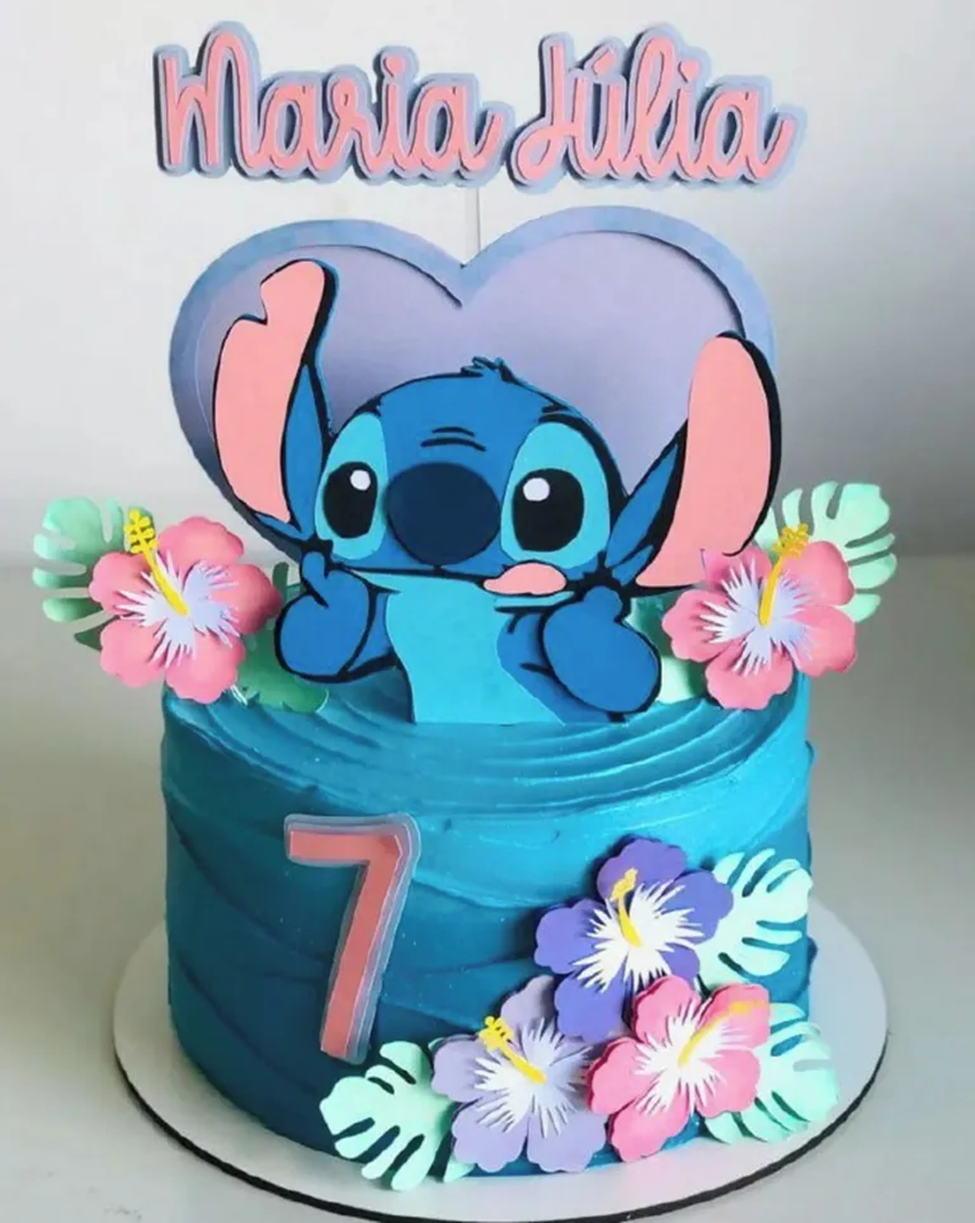 Arquivo de Corte Topo de Bolo Stitch imagem