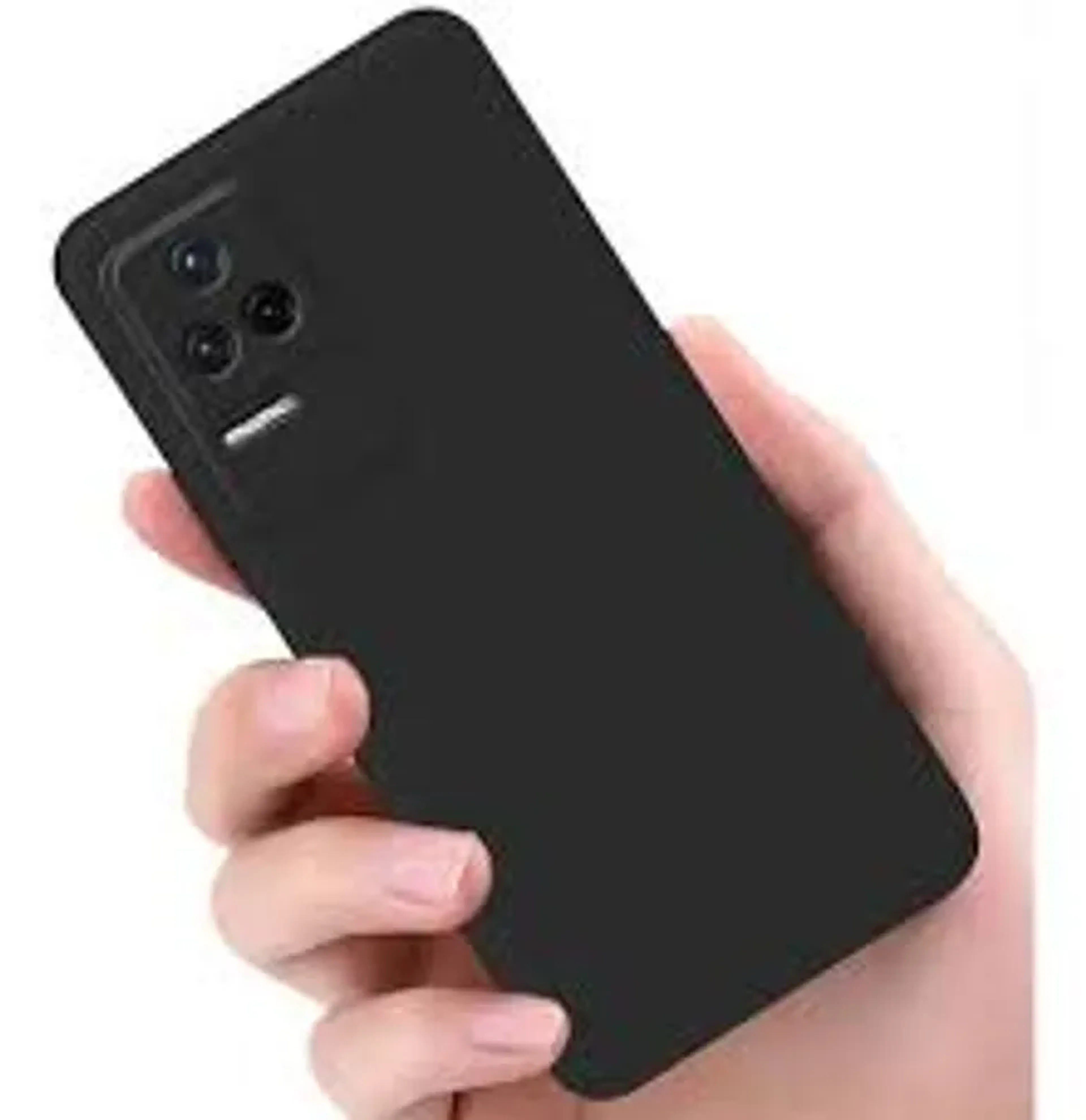 Capinha Para Poco F4, De Silicone Aveludada PRETA imagem
