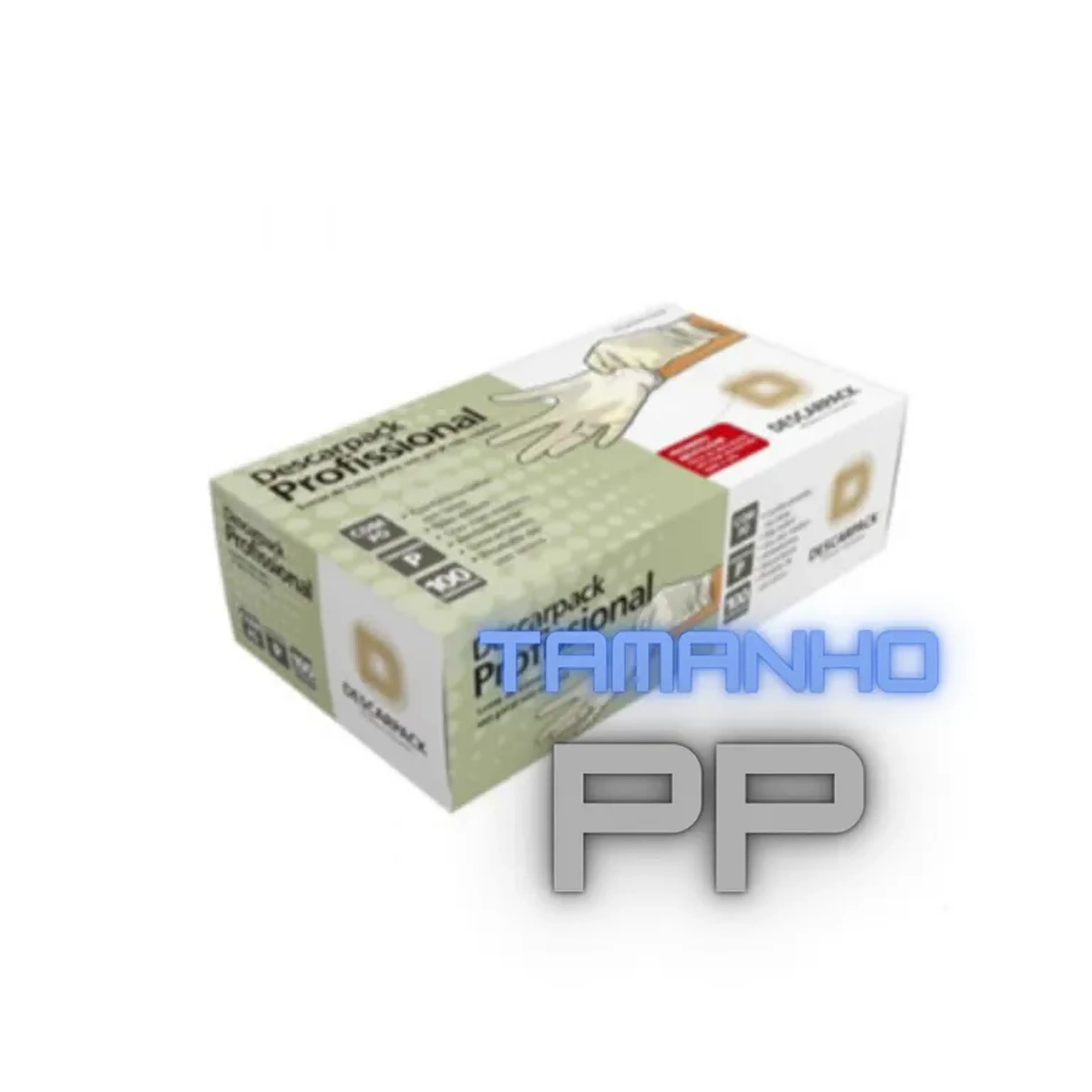 Luva Látex tamanho PP com Pó Descarpack Profissional imagem