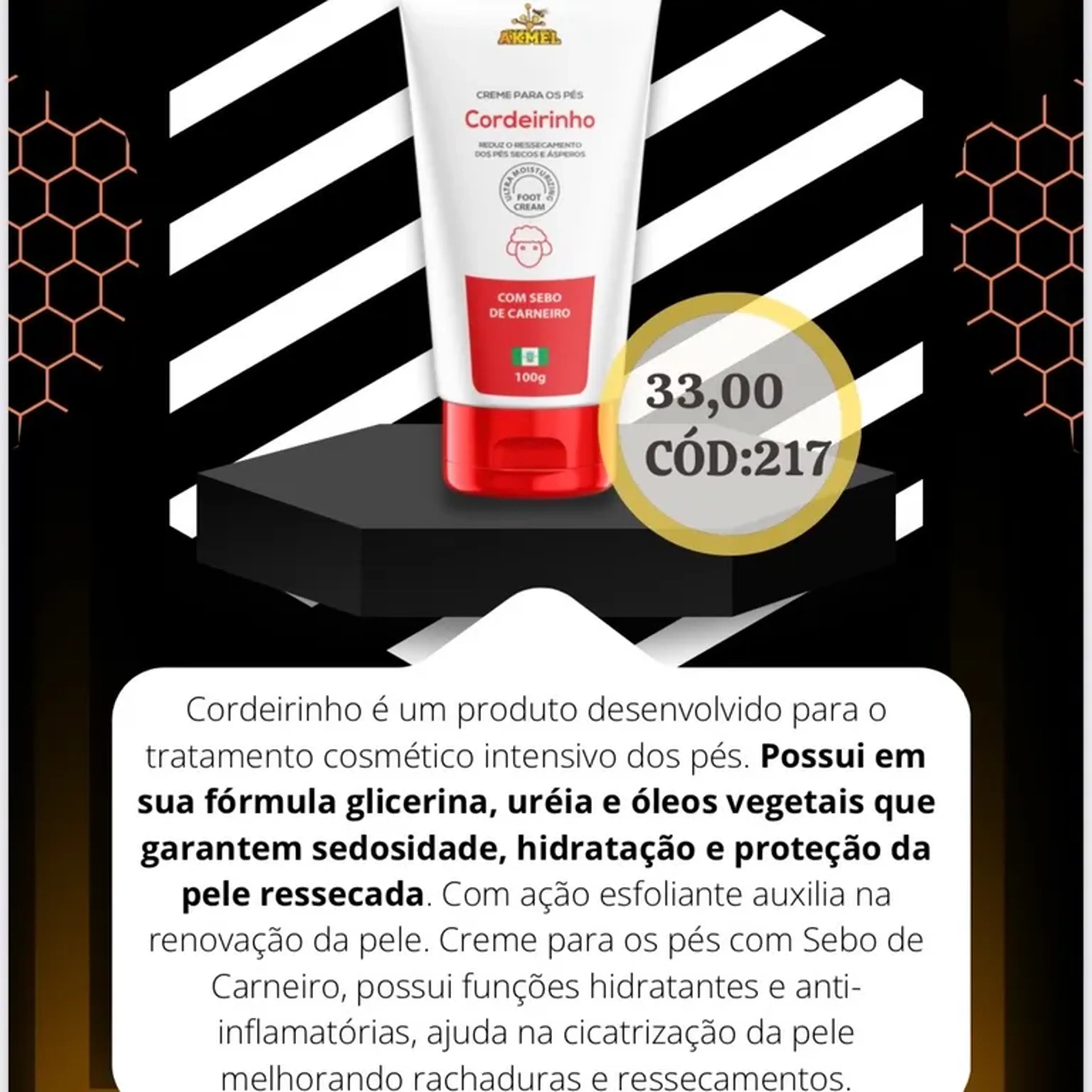 corderinho para os pés Akmel imagem