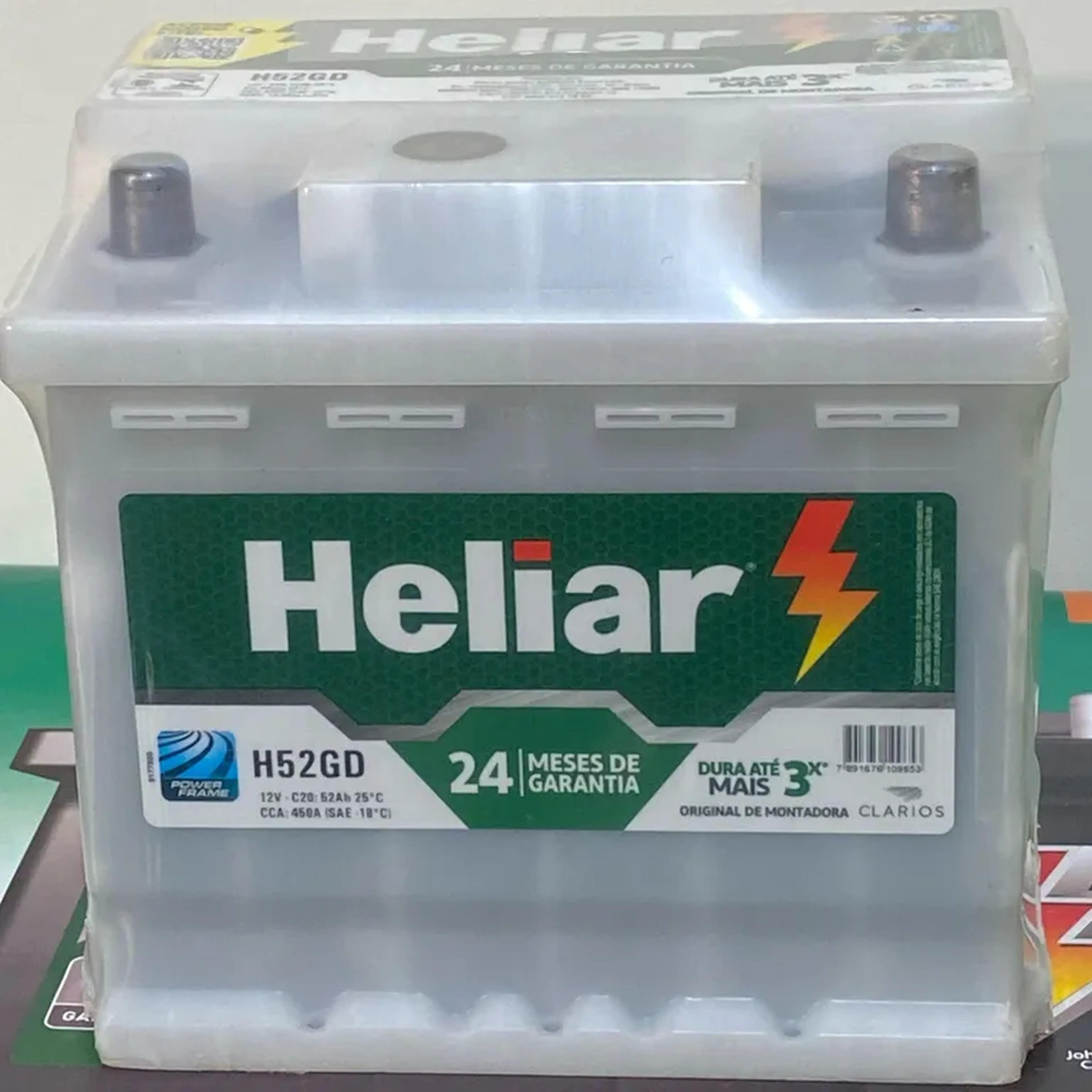 Heliar 12v 50Ah 420A - Automotiva - Garantia 24 meses. imagem