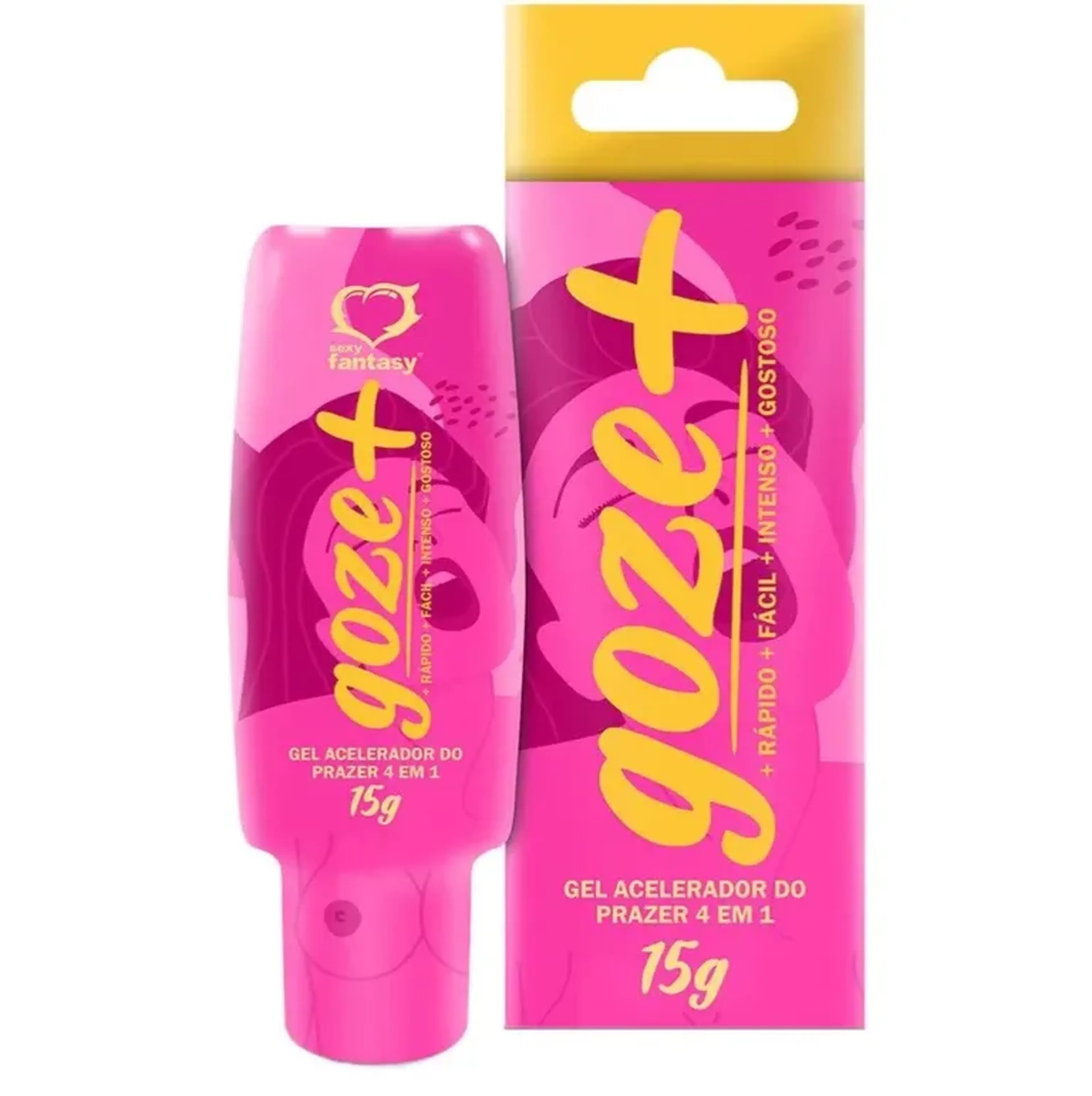 GOZE + GEL ACELERADOR DO PRAZER 4 EM 1 15G SEXY FANTASY imagem