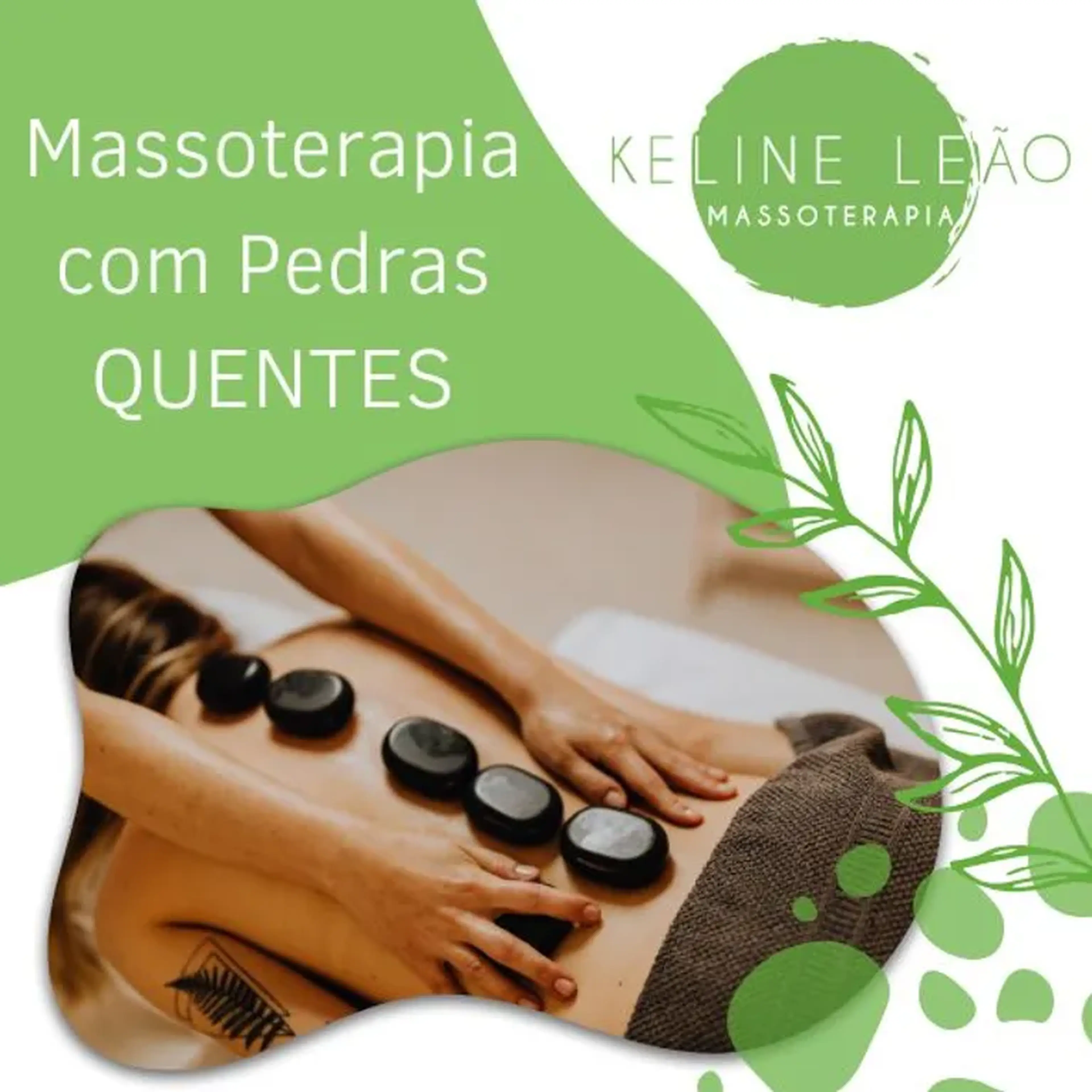 Sessão de Massoterapia com Pedras Quentes imagem