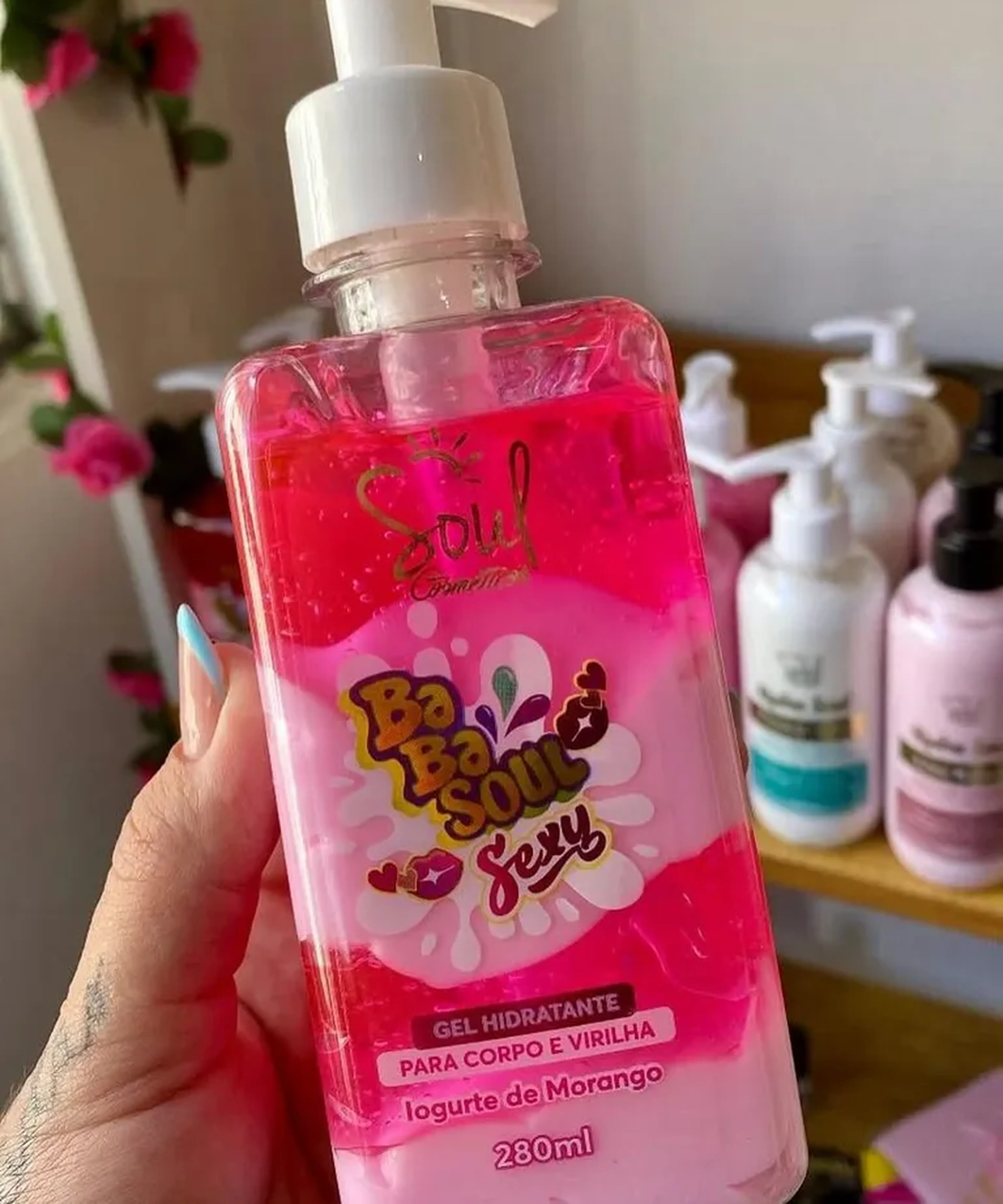 BaBa SOUL Sexy GEL HIDRATANTE PARA CORPO E VIRILHA iogurte de imagem