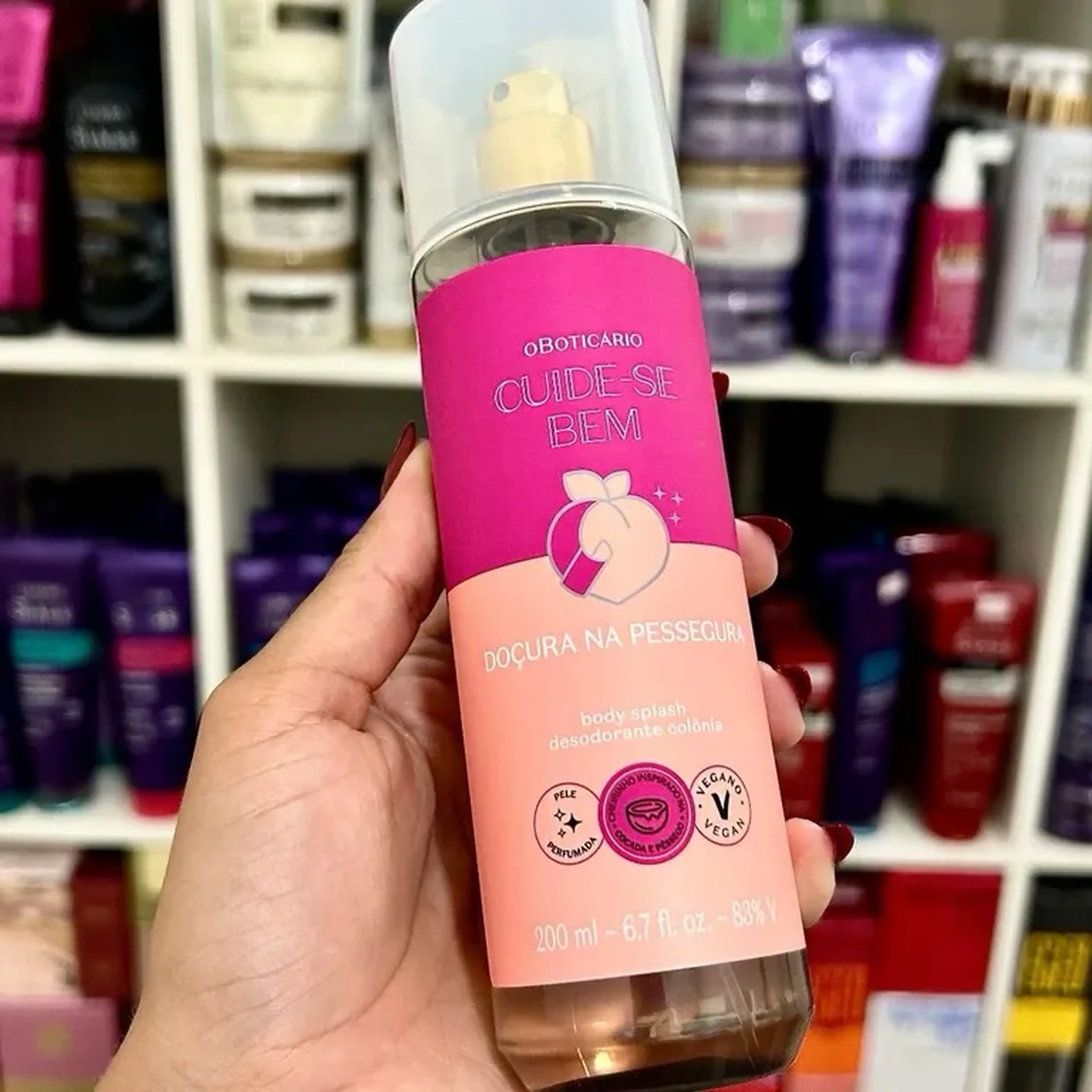 Body Splash Doçura na Pessegura Cuide-se Bem imagem