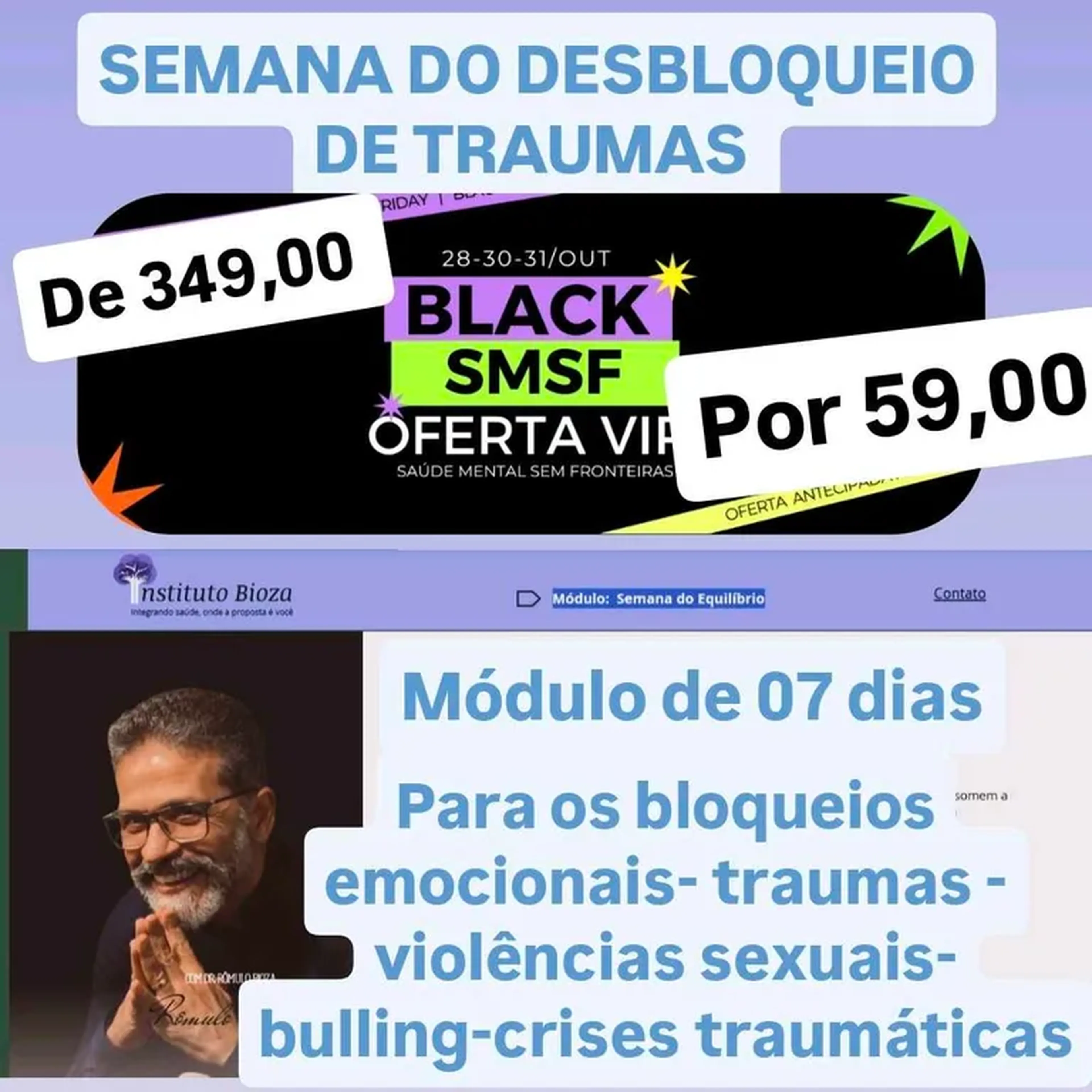 SEMANA DO DESBLOQUEIO DE TRAUMAS imagem