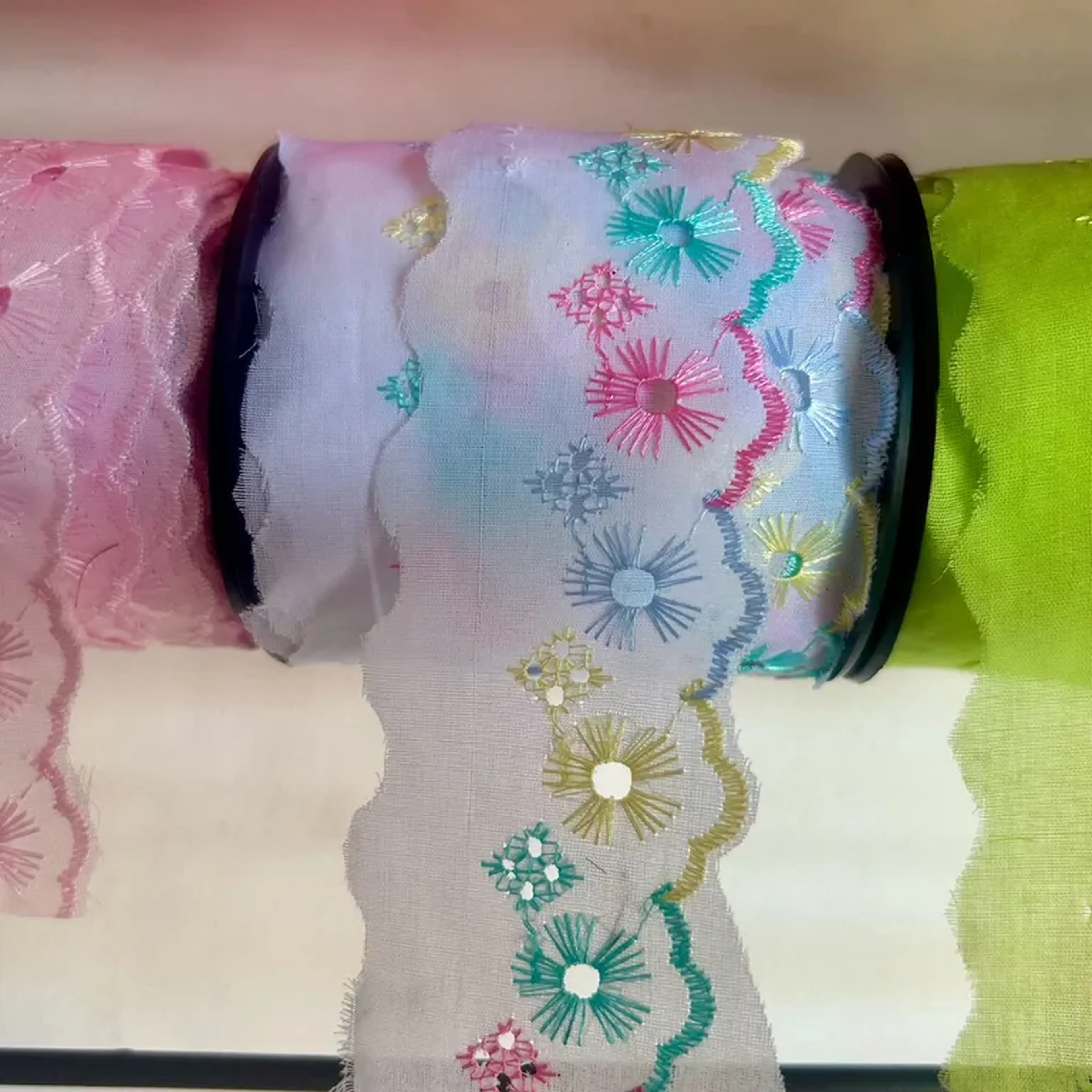 Bordado no metro imagem