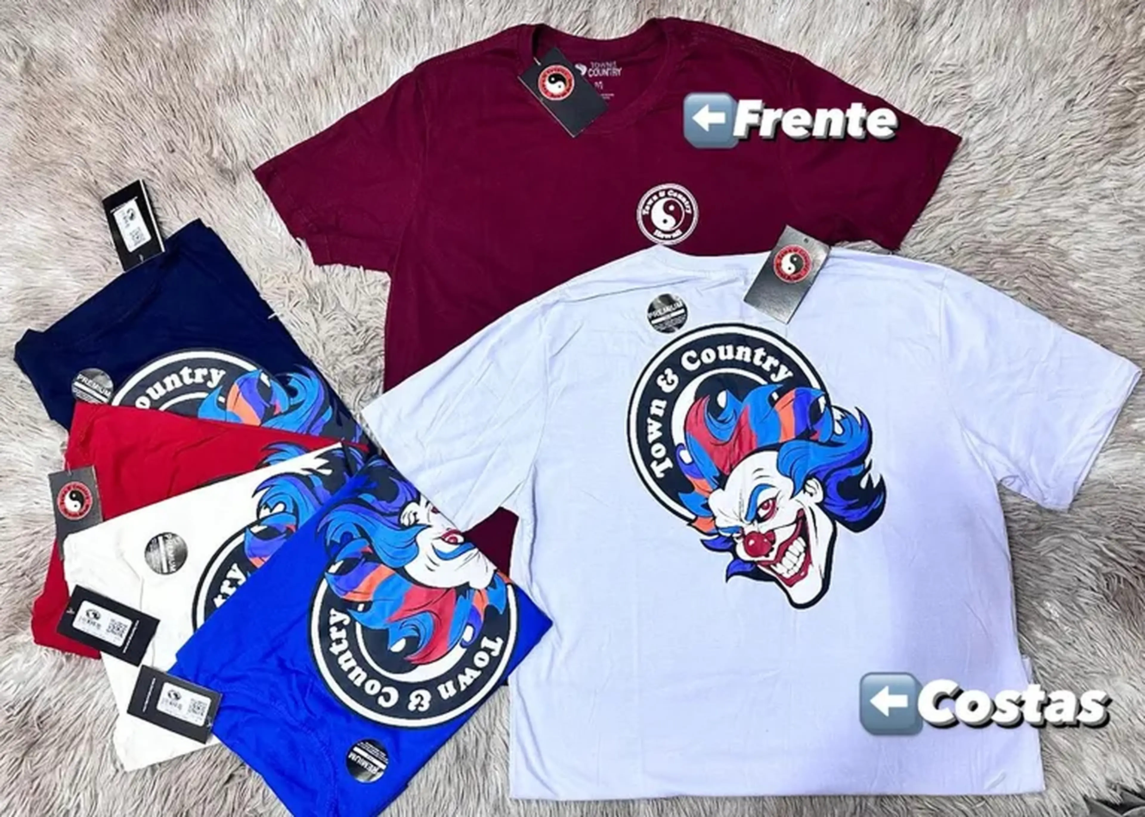 Camiseta Palhaço, modelagem reta, mangas curta imagem