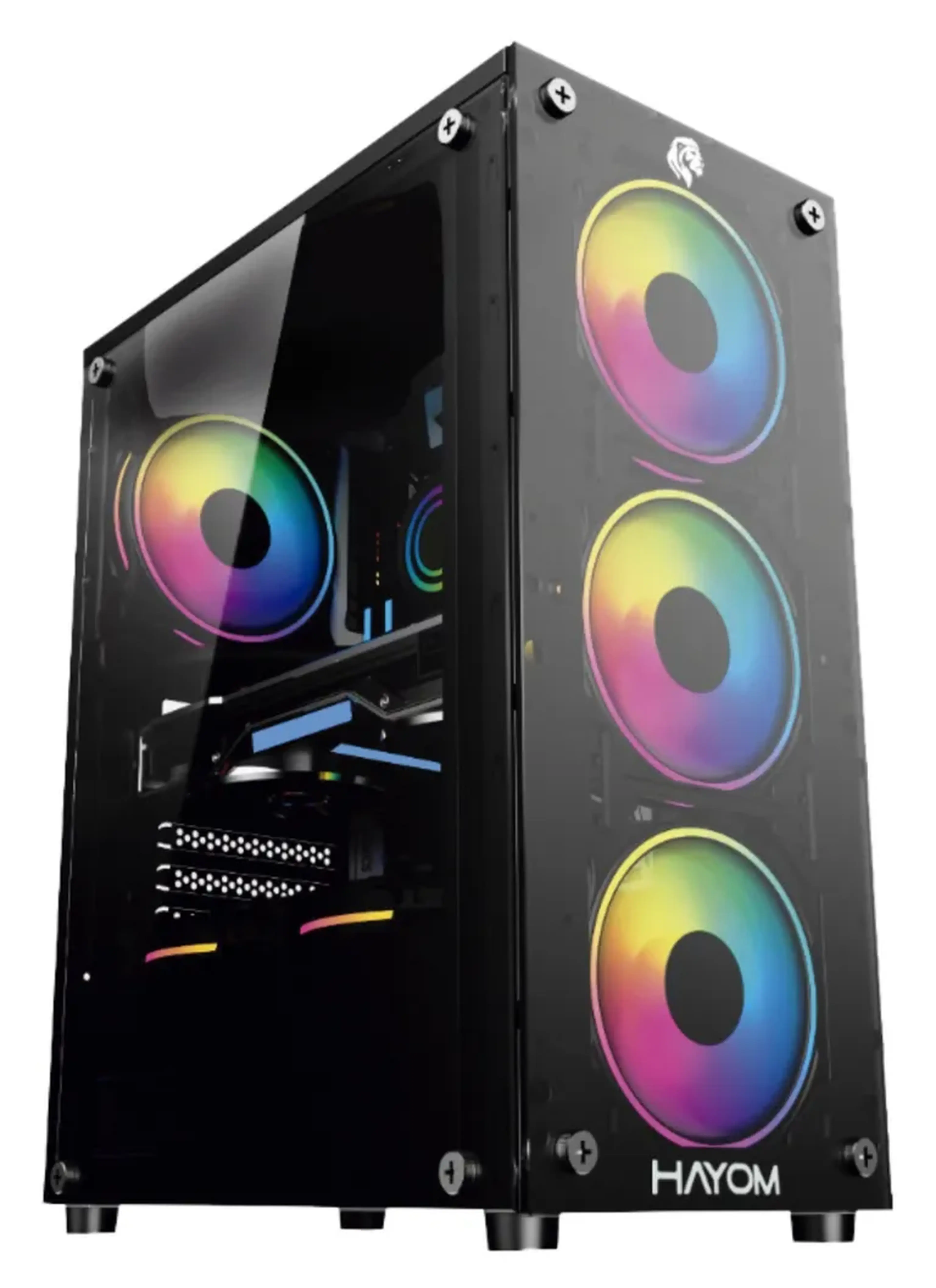 Gabinete Gamer Gb1749 Hayom Com 4 Fans Mid Tower imagem