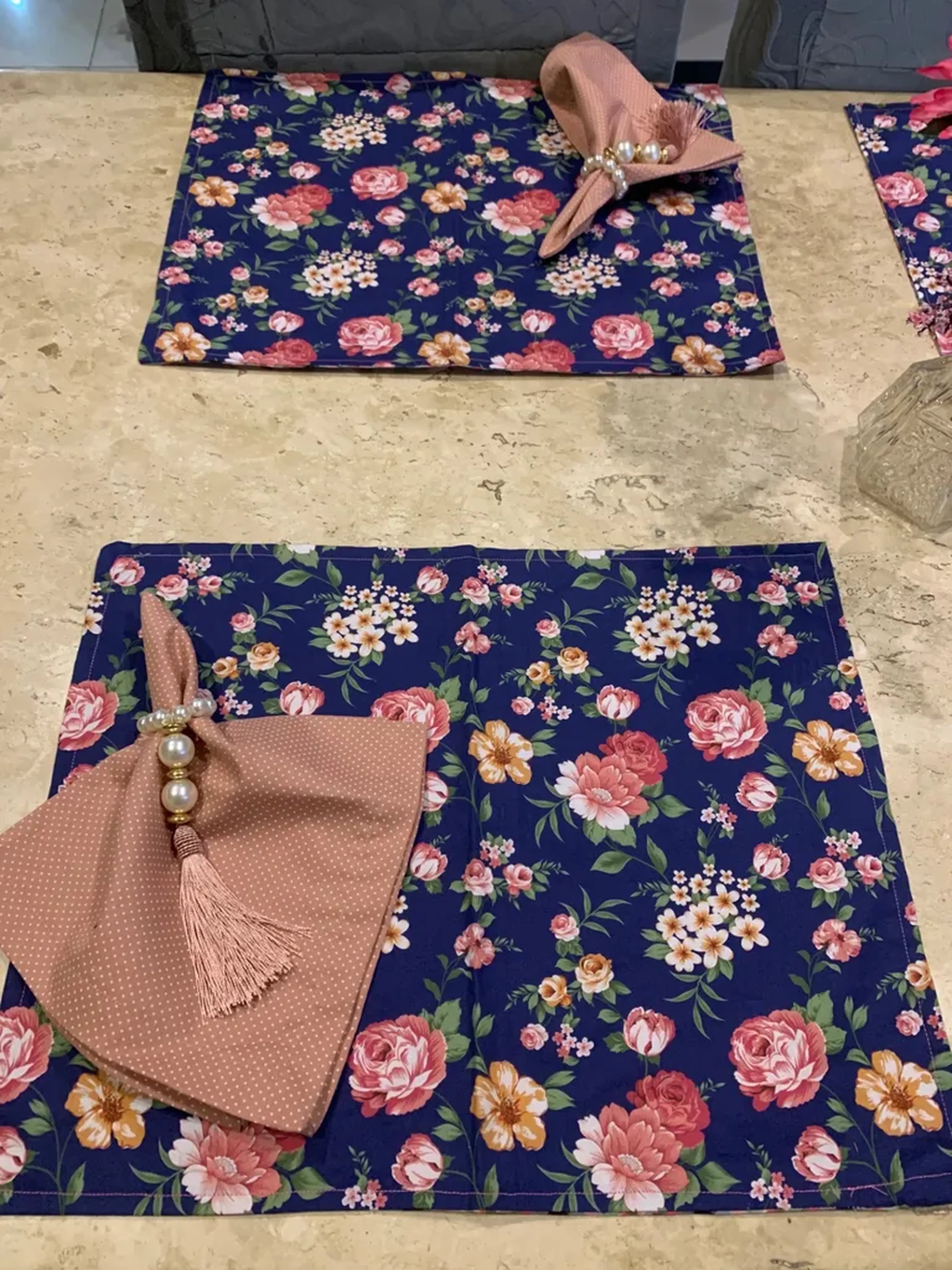 Kit lugar americano floral imagem