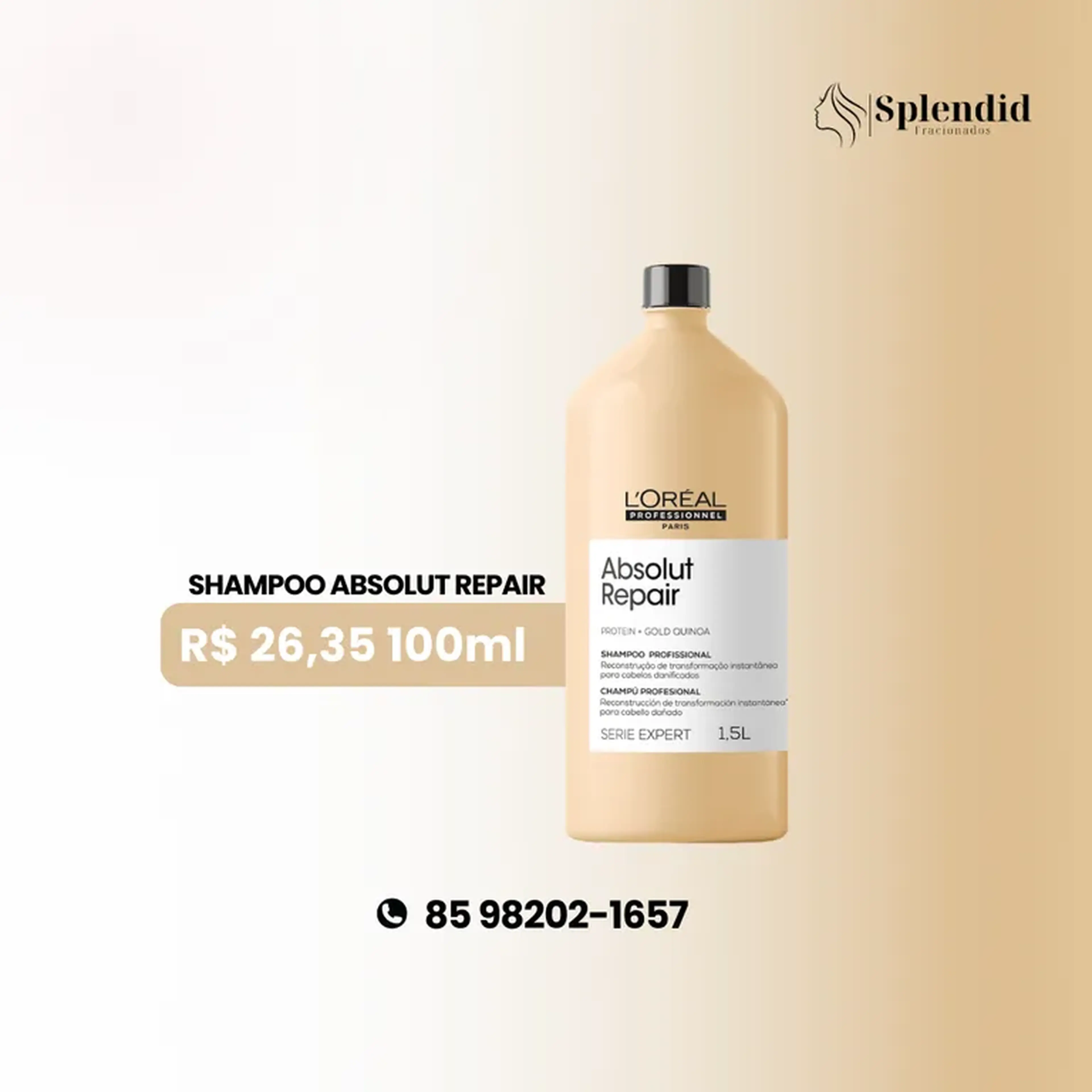 L’Oréal Absolut Repair Shampoo fracionados imagem
