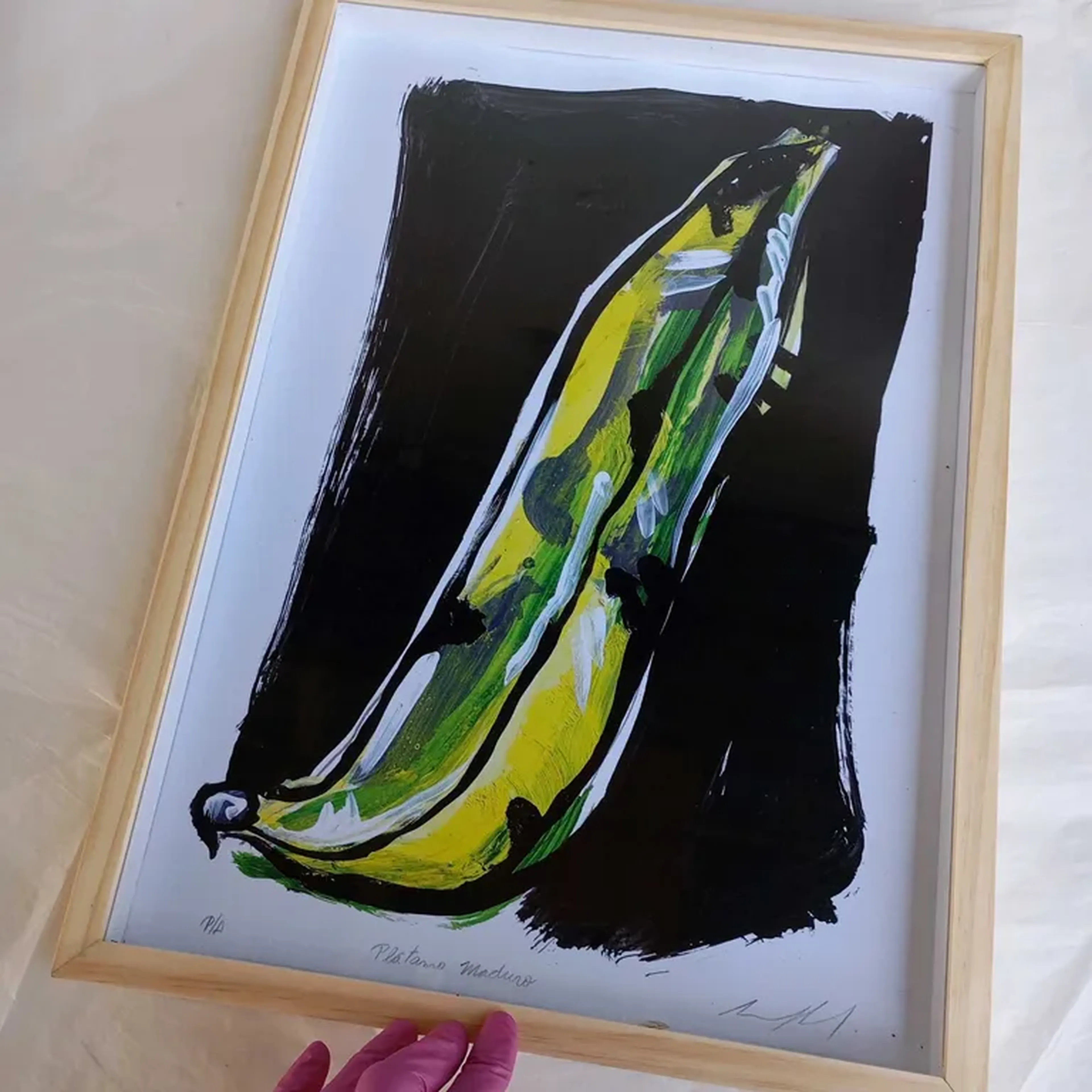 Para 5° C - Plátamo maduro - 30 x 42 cm moldura alta imagem