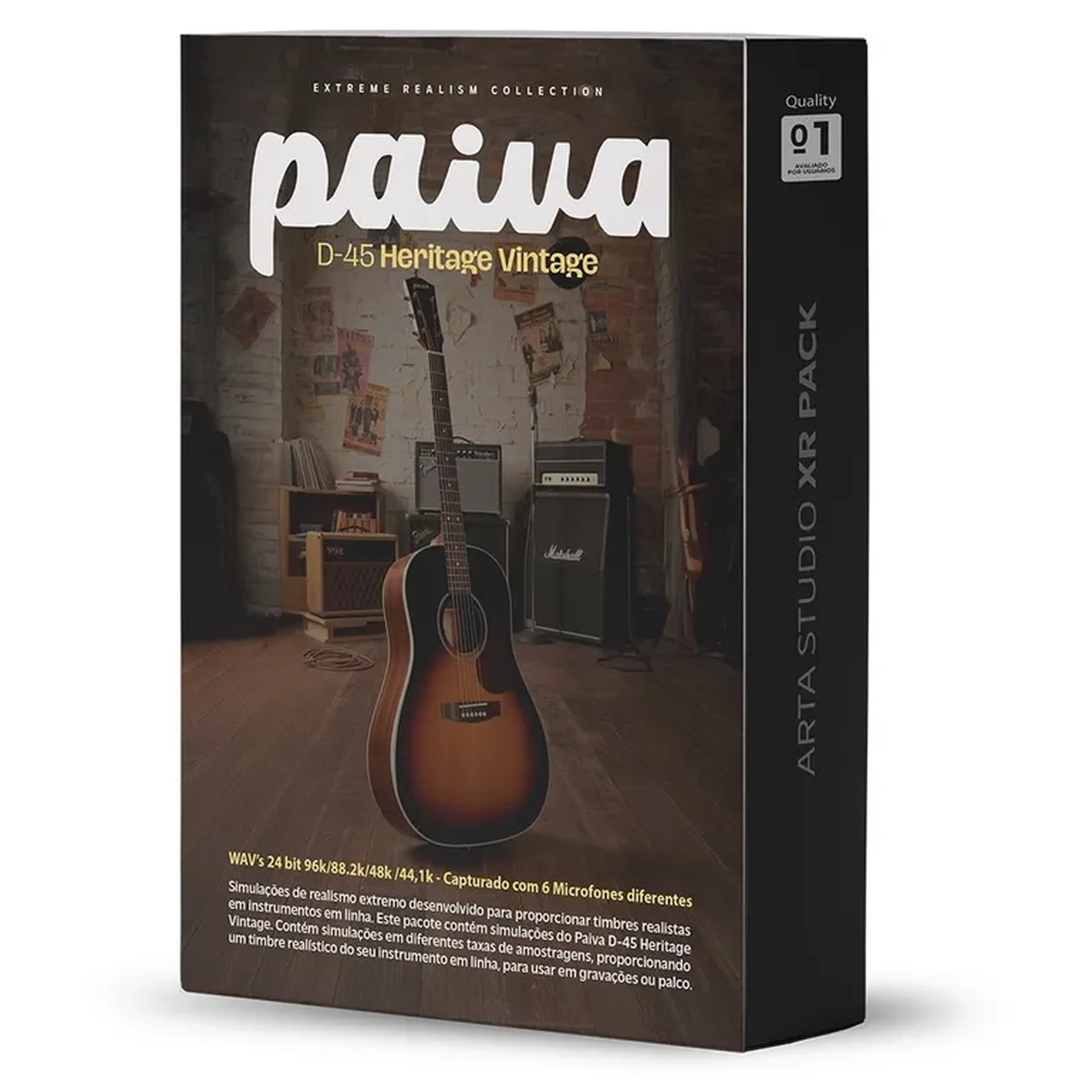 Pack IR Violão Paiva D-45 SV Heritage - (XR) Realismo Extremo imagem