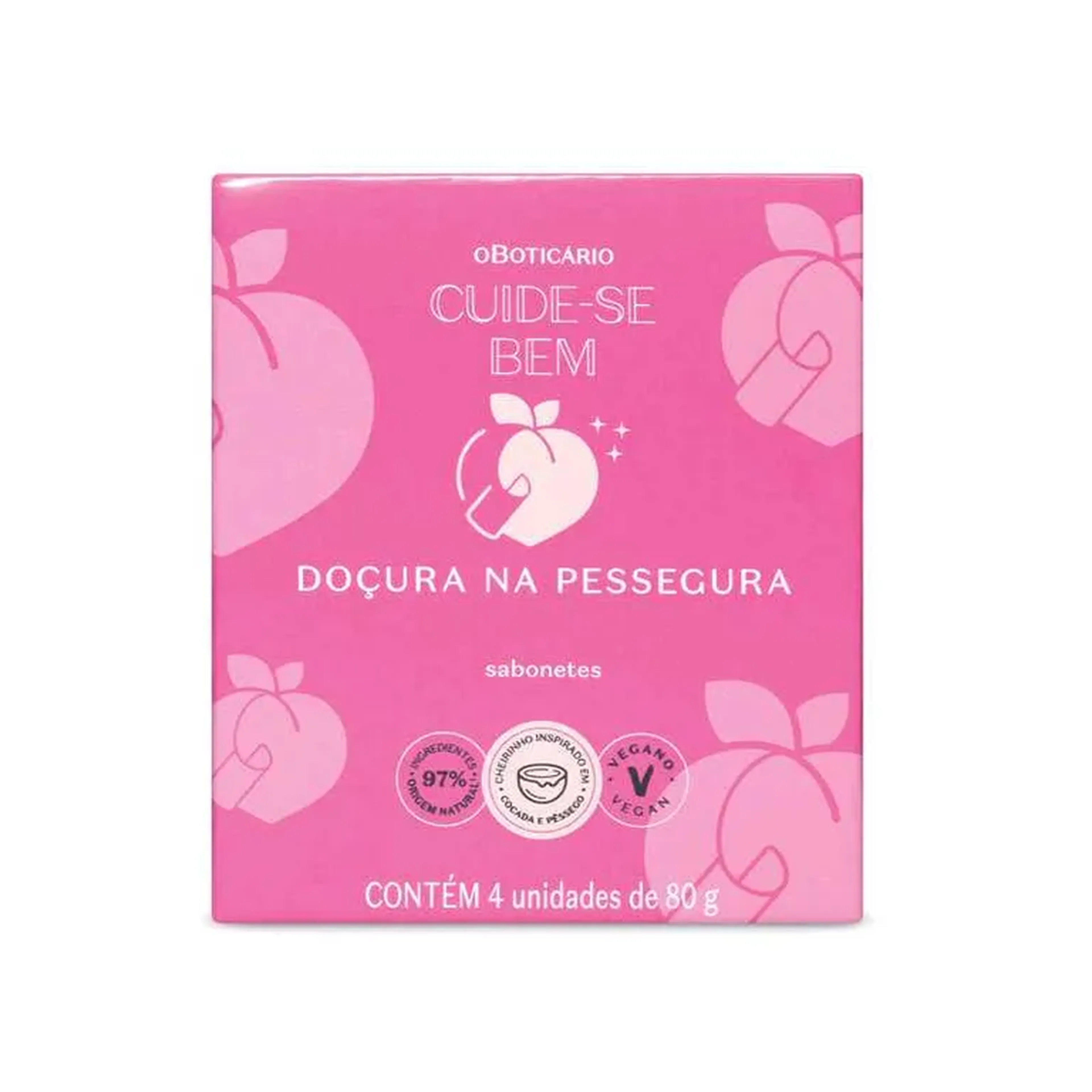 Kit Sabonete Doçura na Pessegura 80g Cuide-se Bem imagem