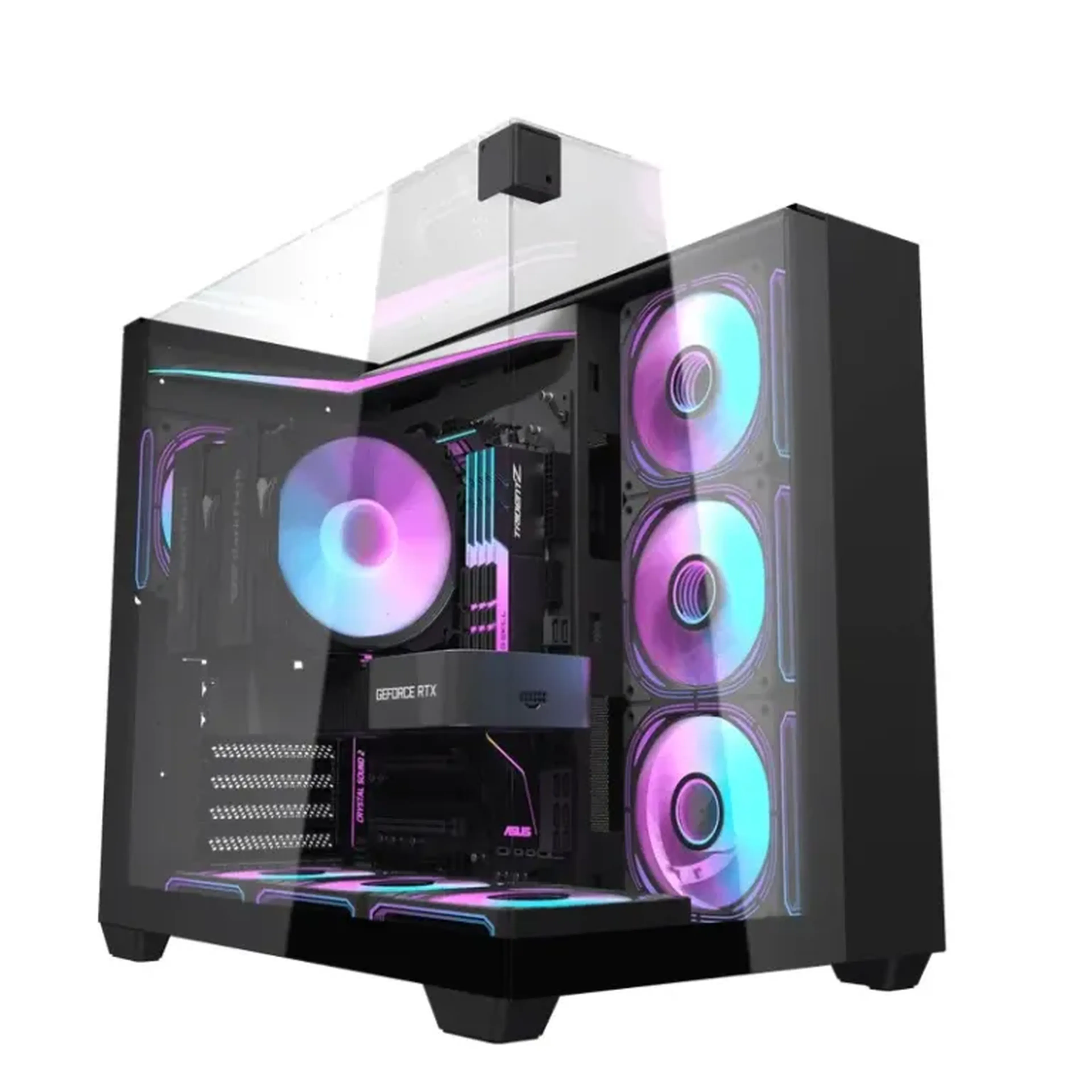 Gabinete Gamer Darkflash TH285 ATX Lateral de Vidro ARGB Preto imagem