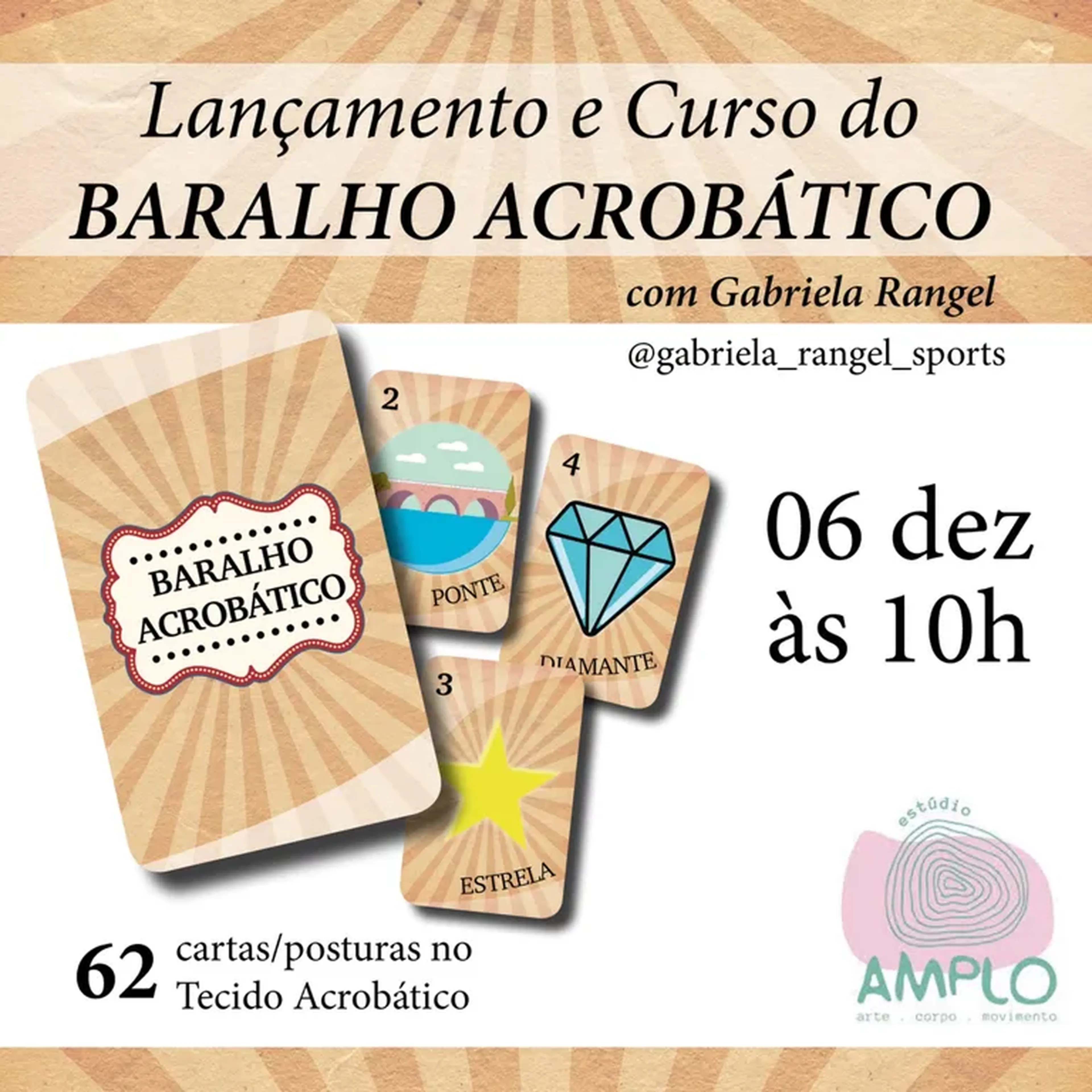 Curso Lançamento Baralho Acrobático imagem