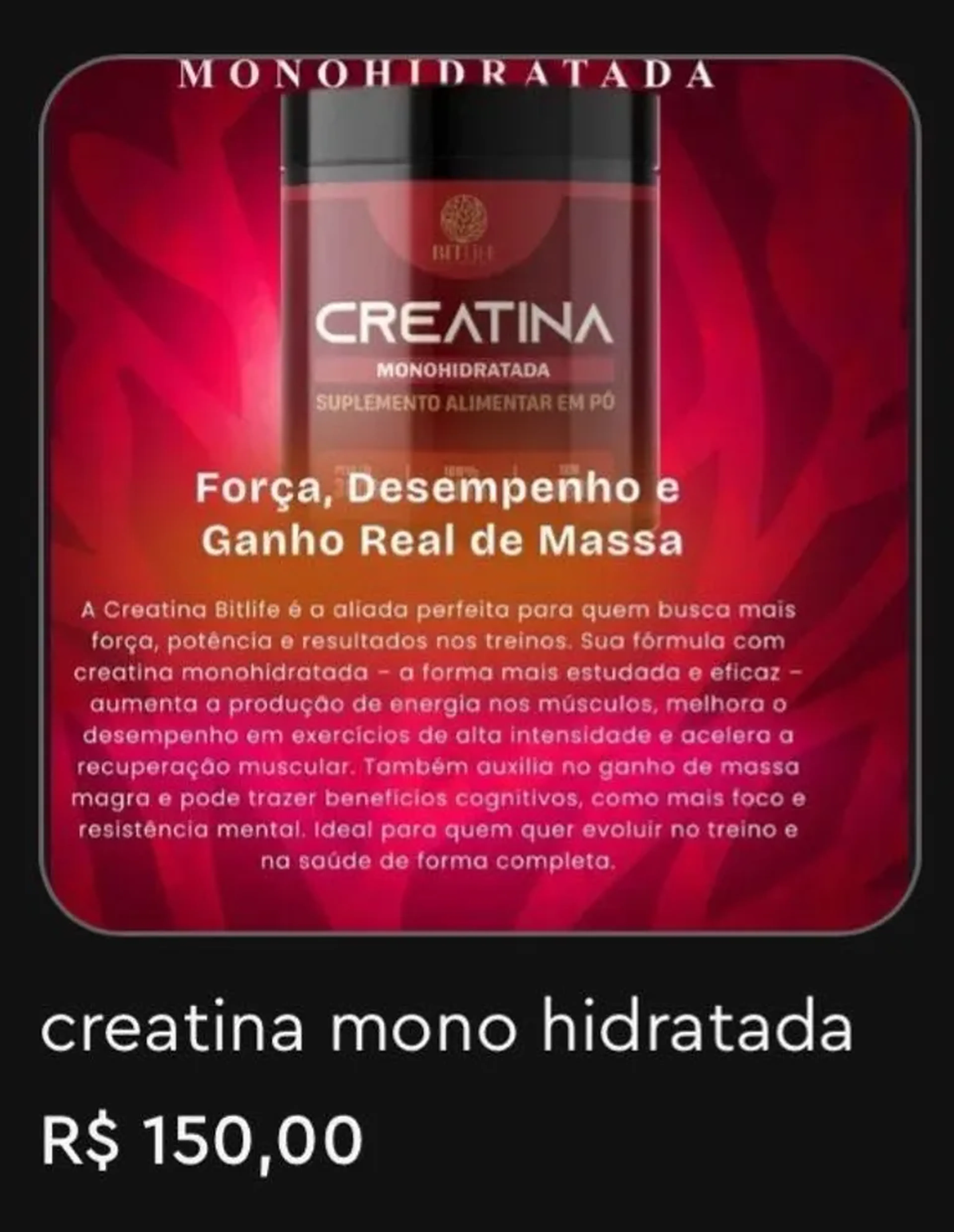 Creatina Monohidratada imagem