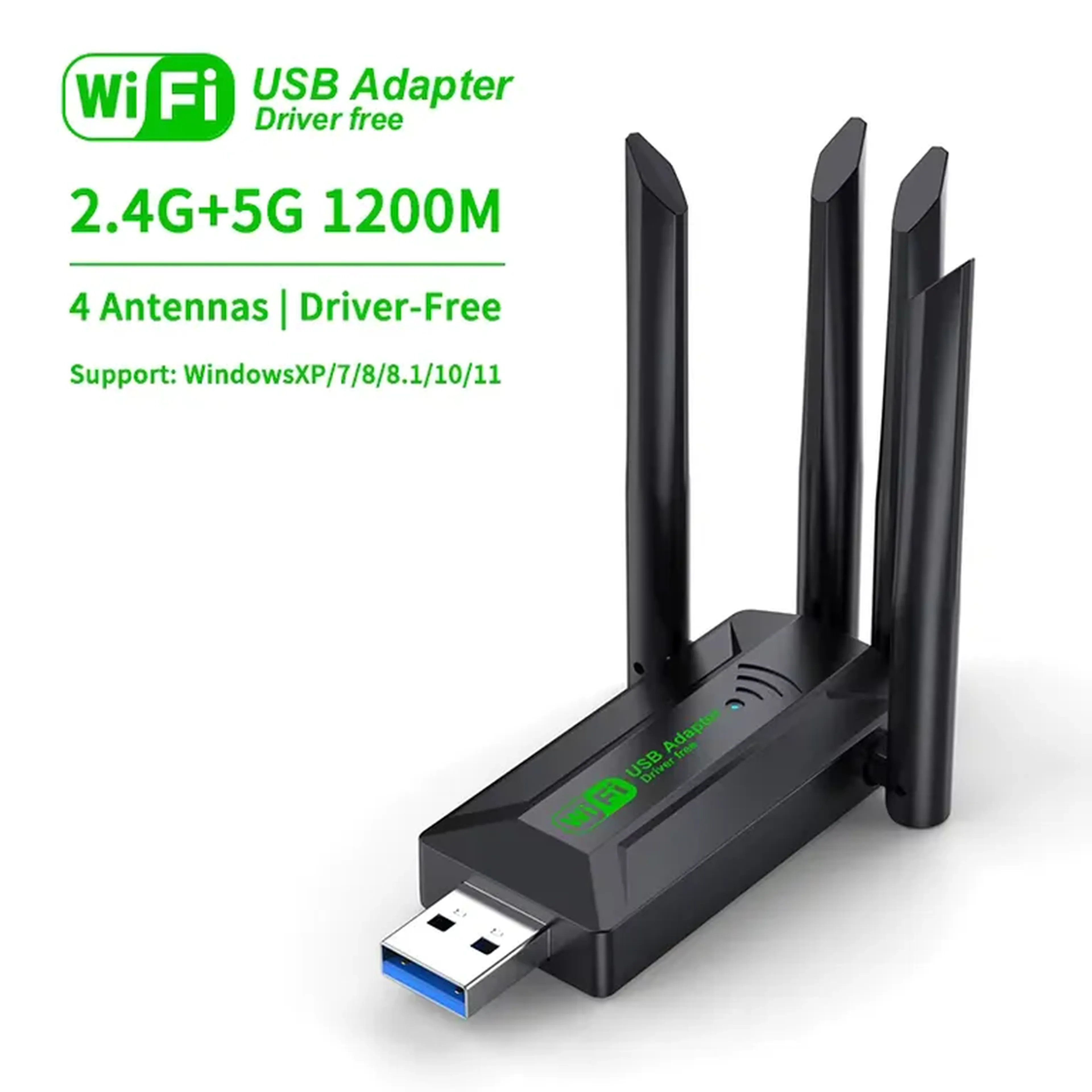 Adaptador Wifi 5G 4 Antenas imagem