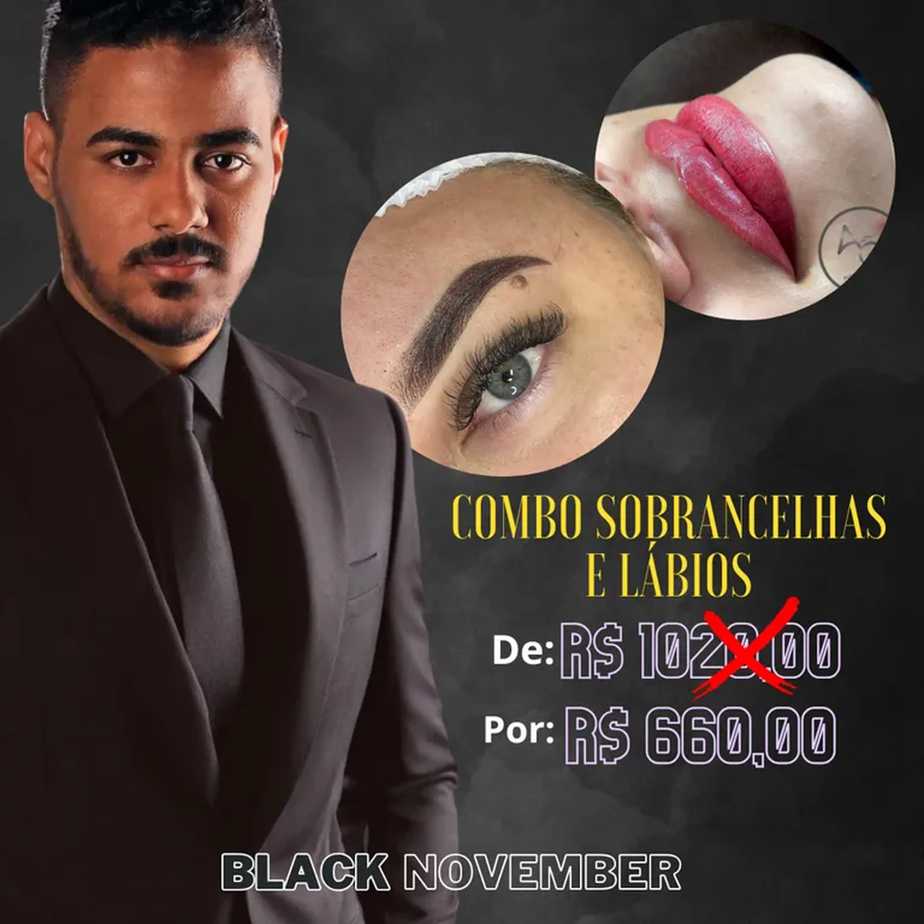 COMBO MICRO EM SOBRANCELHAS E LÁBIOS imagem