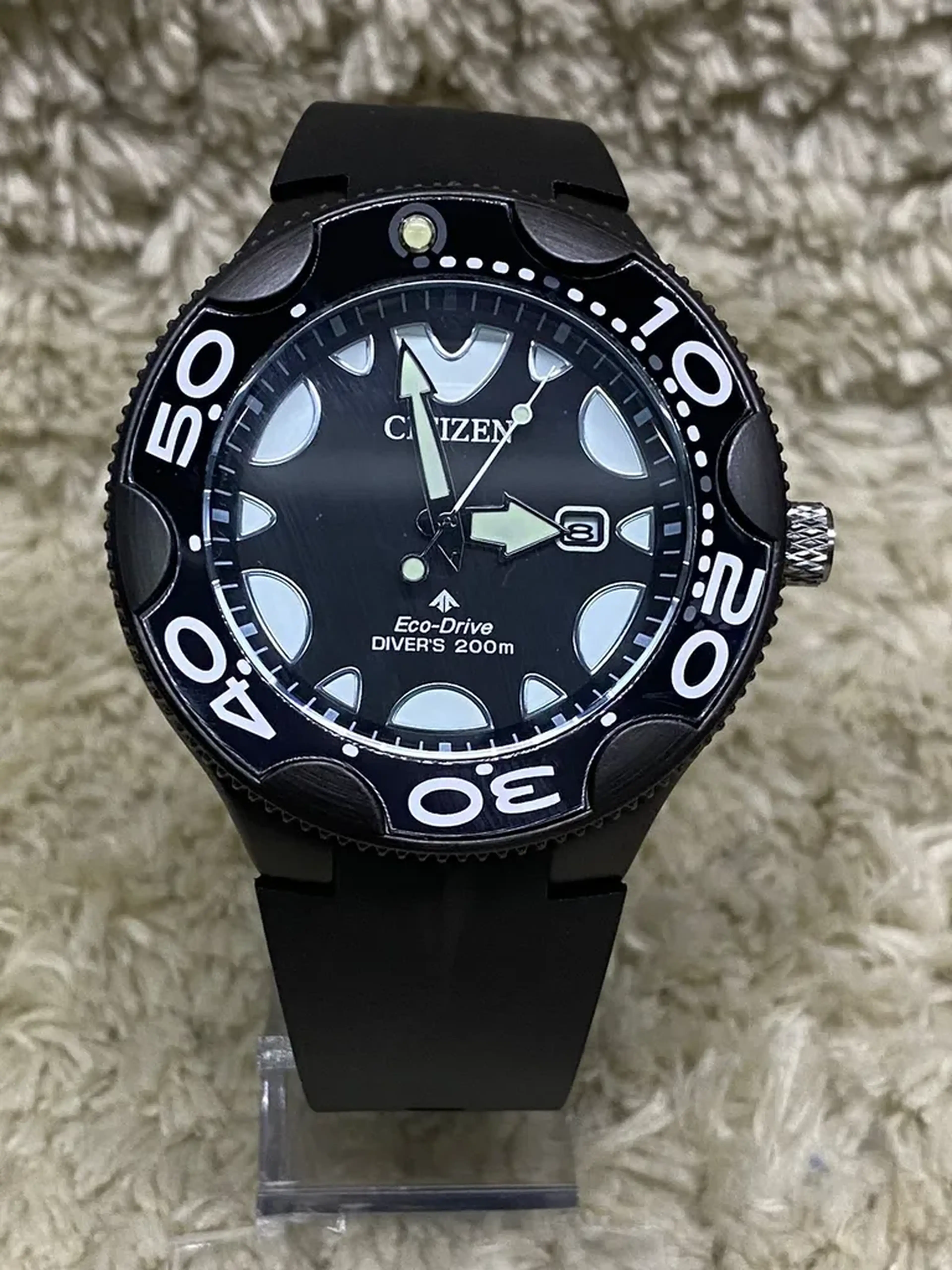 Citzen eco drive Pulseira Borracha (SINALIZE A COR NO WHATTSAPP) imagem